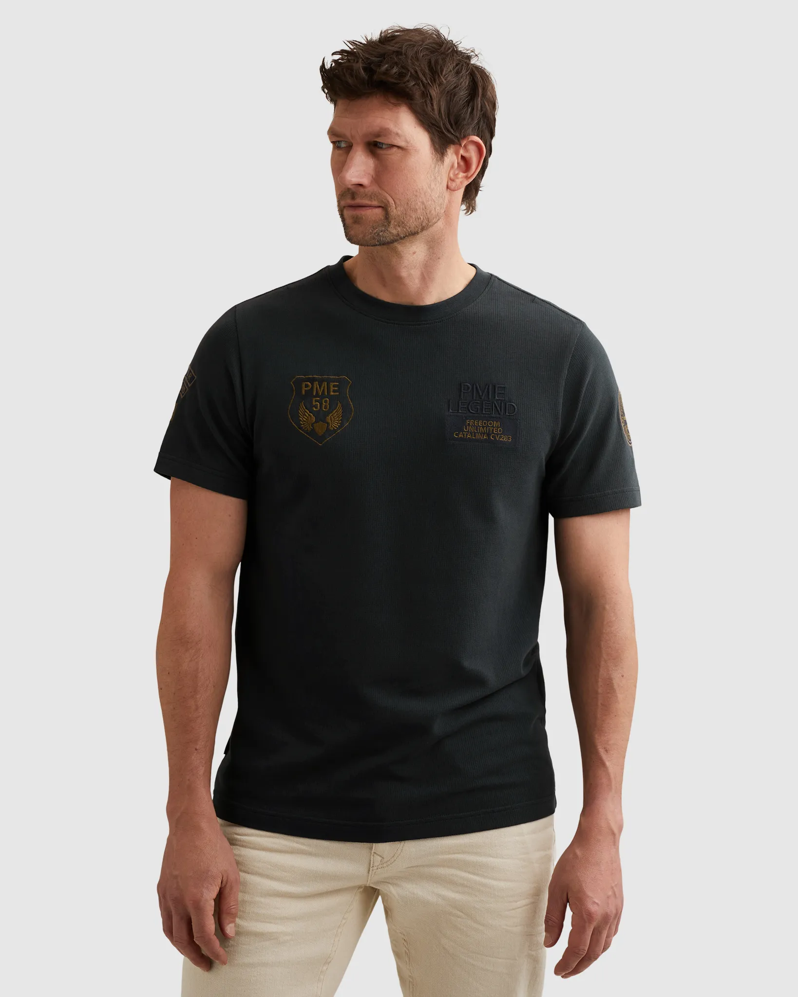 PME Legend T-shirt  Blauw 108354-001-L