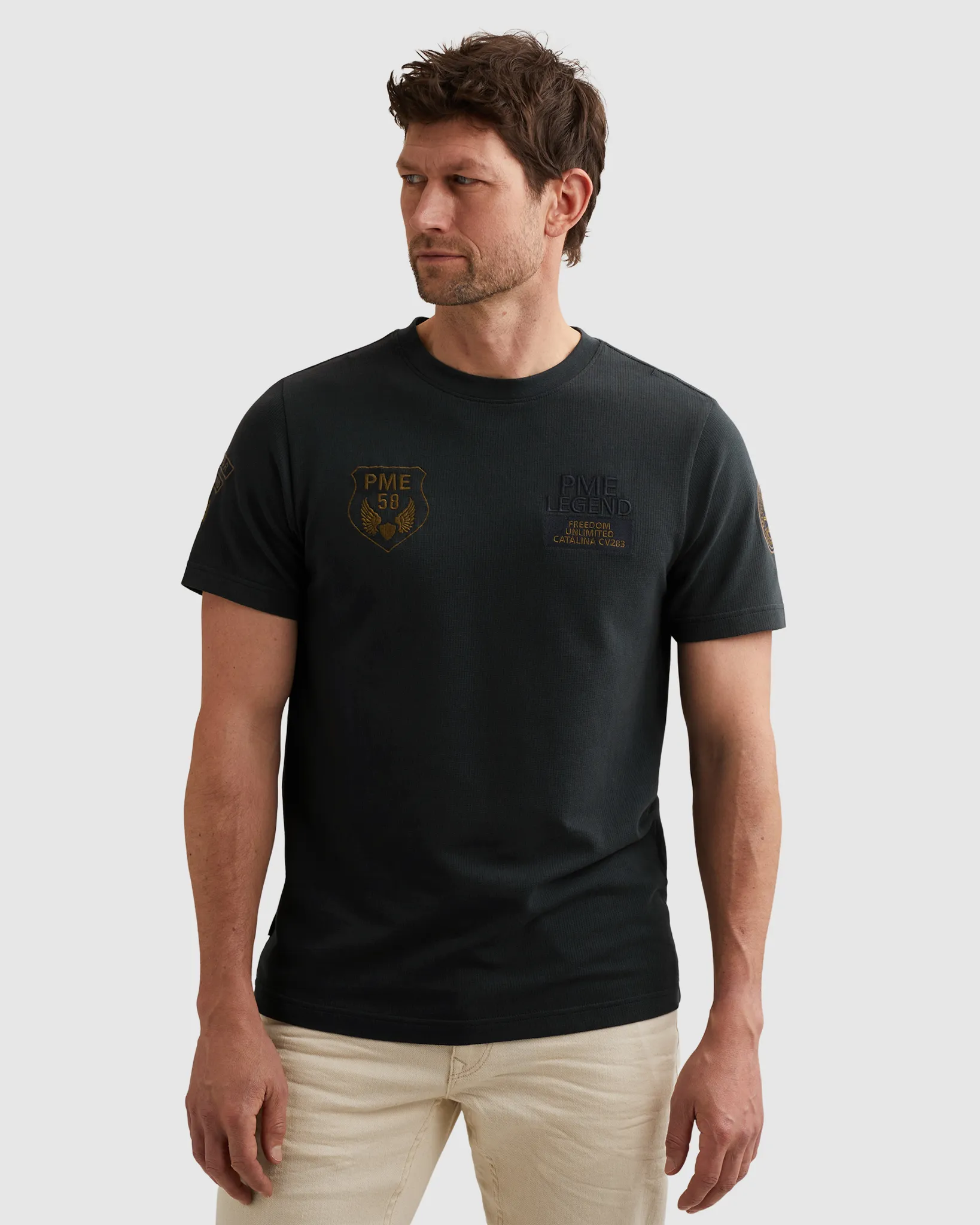 PME Legend T-shirt  Blauw 108354-001-M