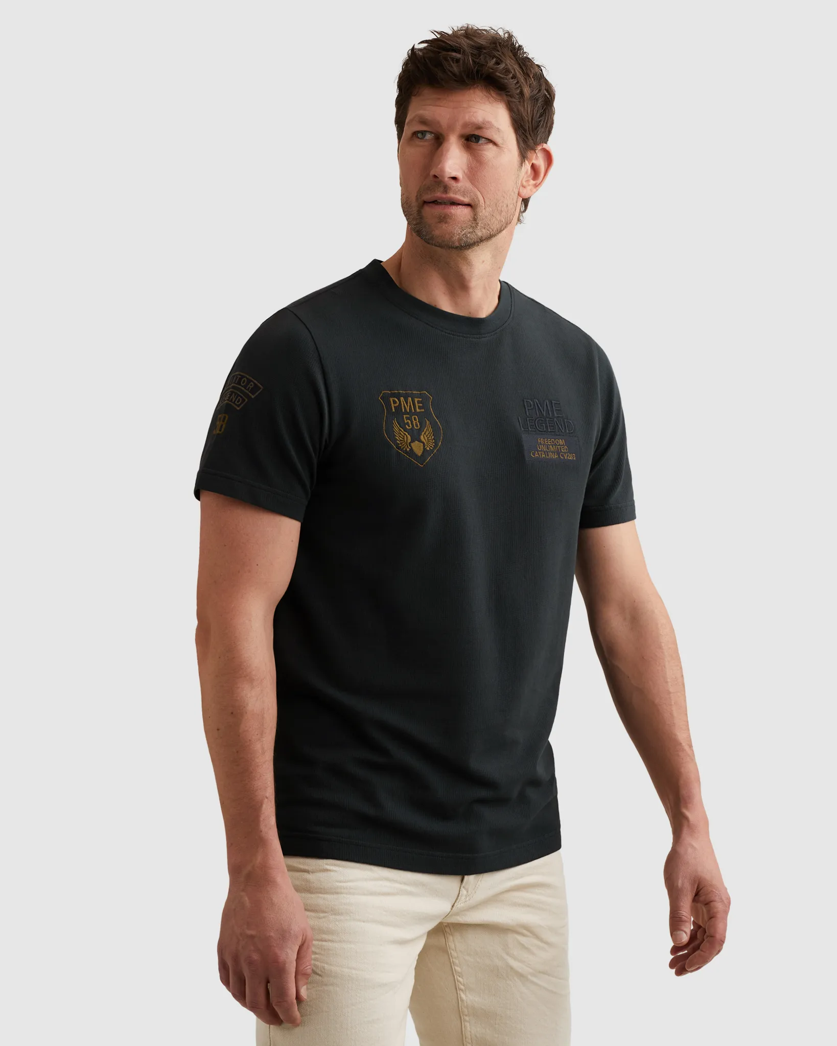 PME Legend T-shirt  Blauw 108354-001-L