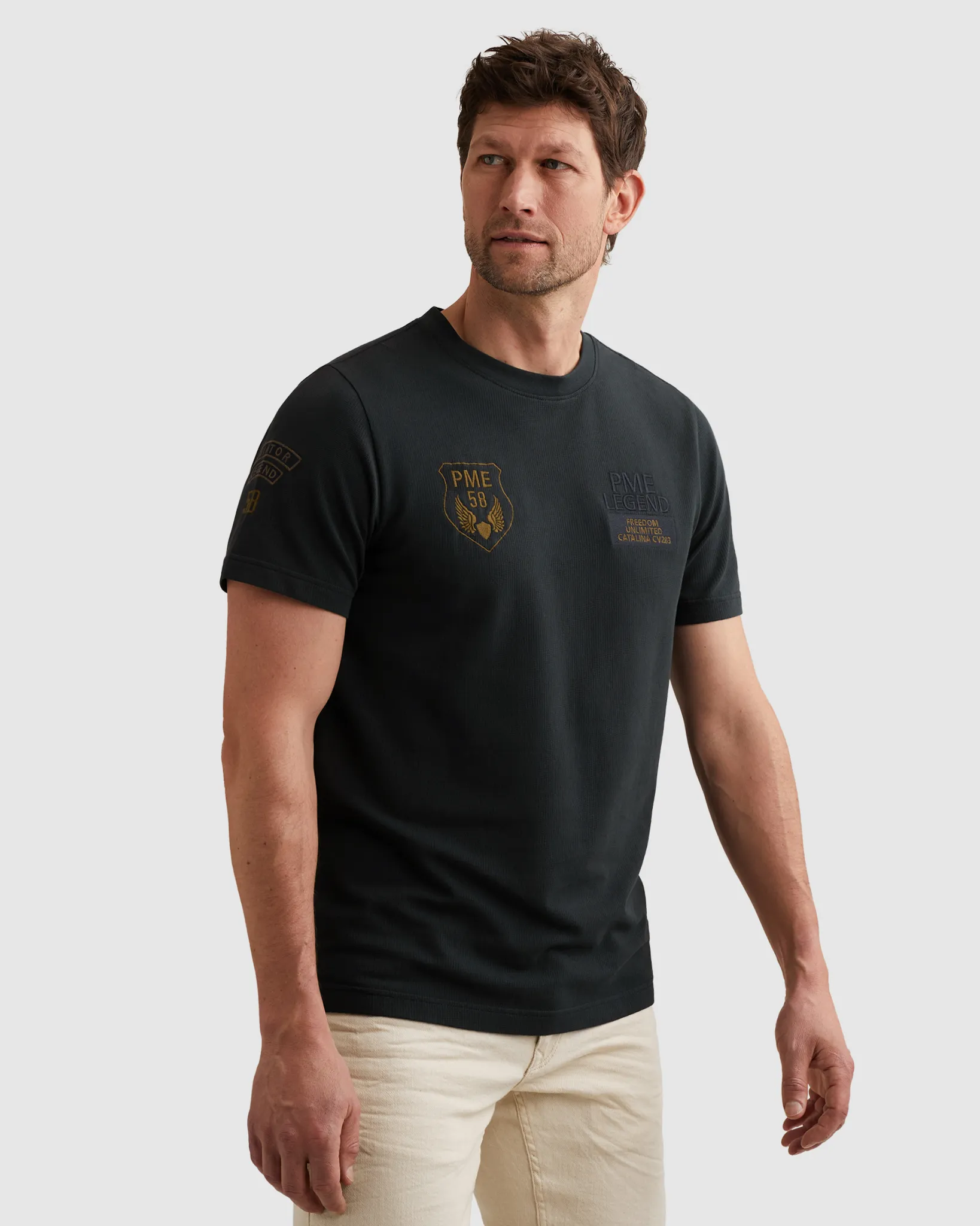 PME Legend T-shirt  Blauw 108354-001-M