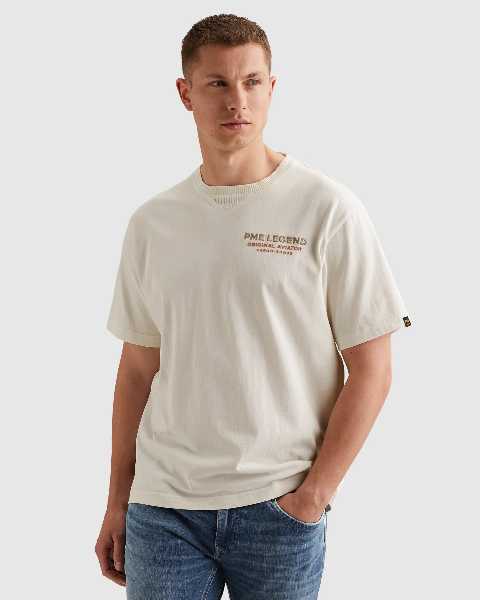 PME Legend T-shirt Wit 108366-001-L