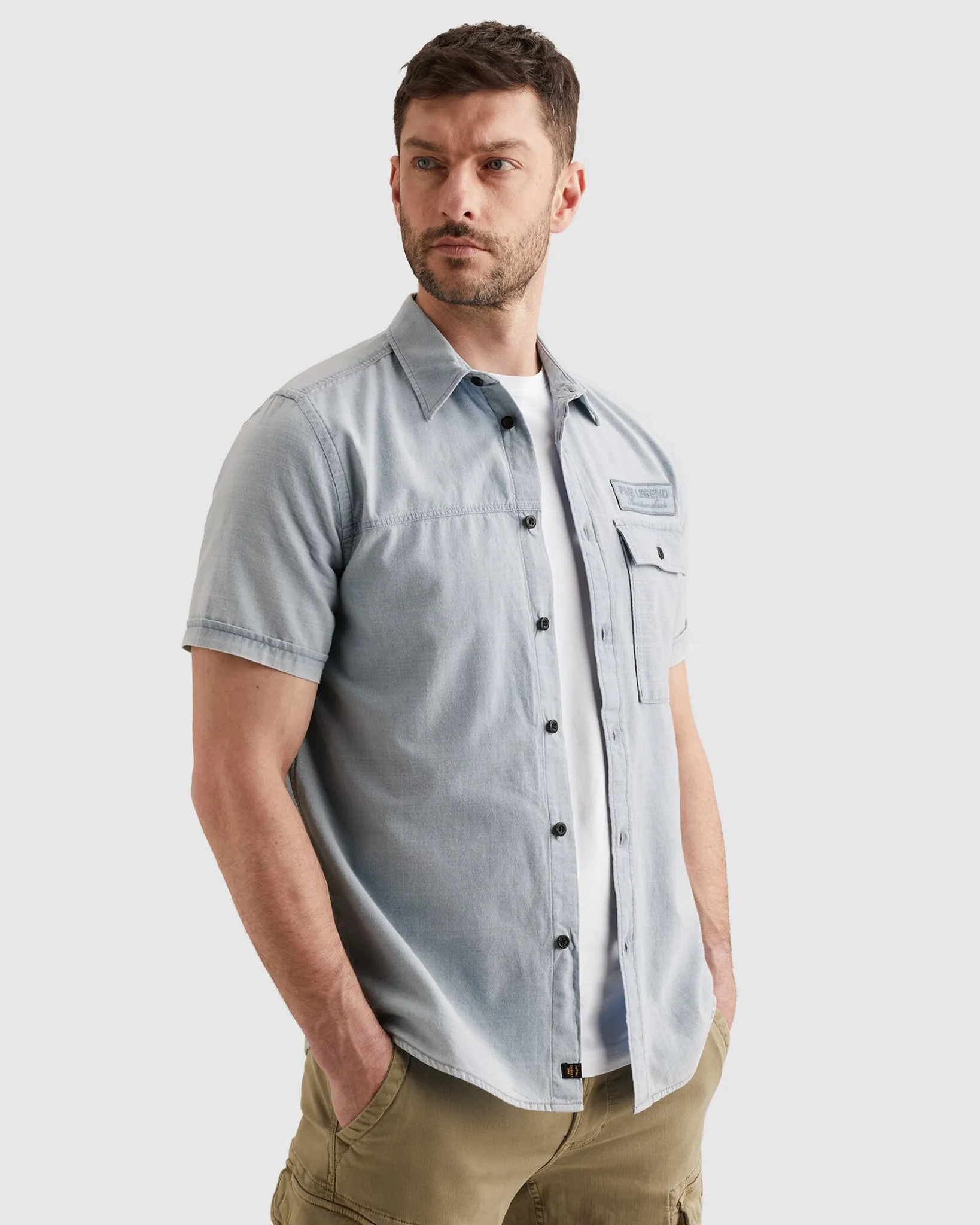 PME Legend Casual shirt Blauw 108395-001-L