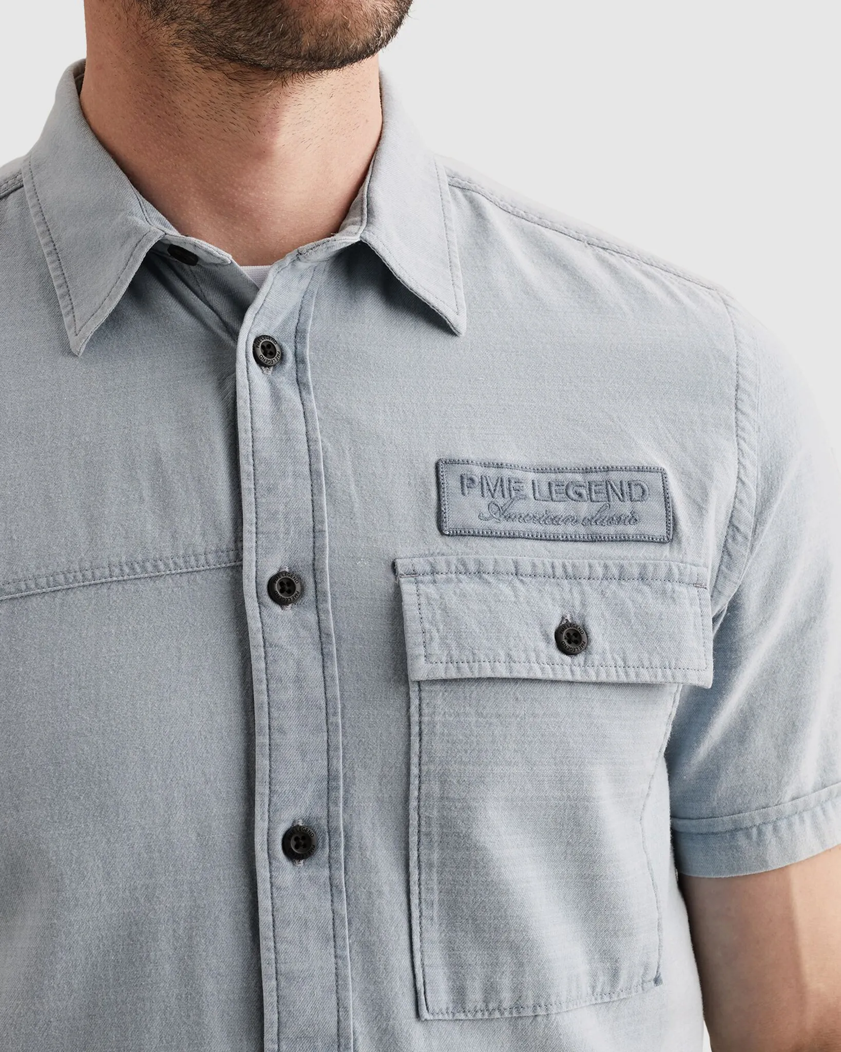 PME Legend Casual shirt Blauw 108395-001-L