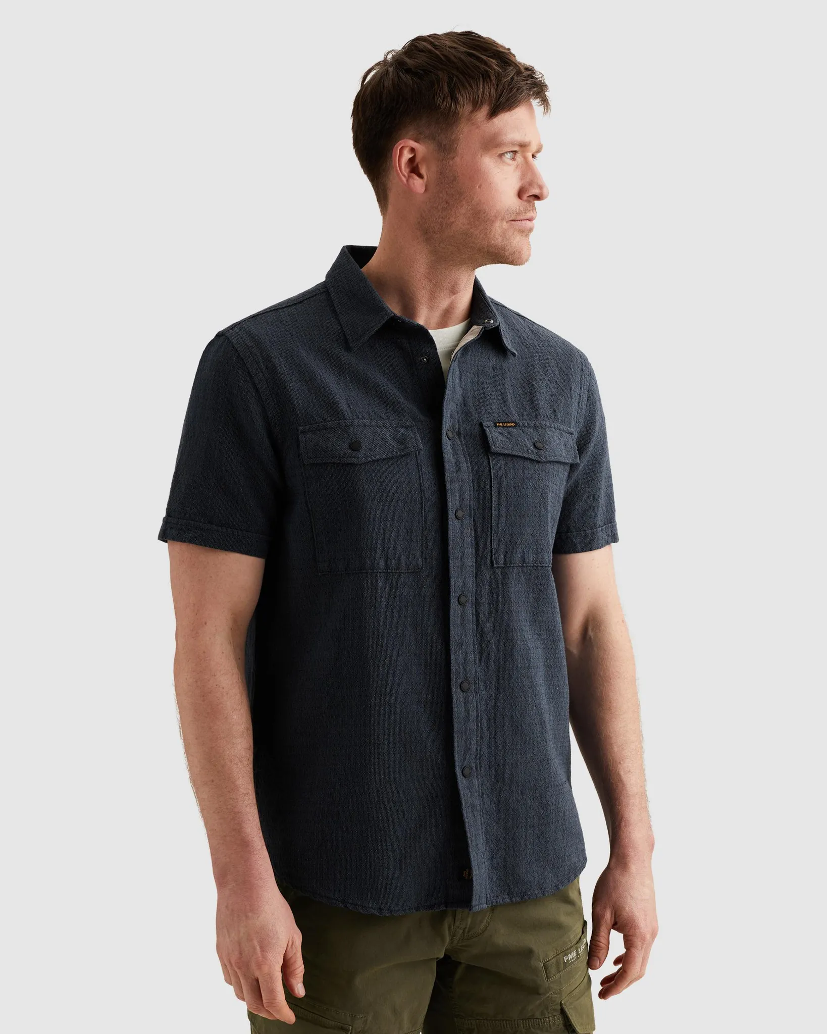 PME Legend Casual shirt Blauw 108398-001-L