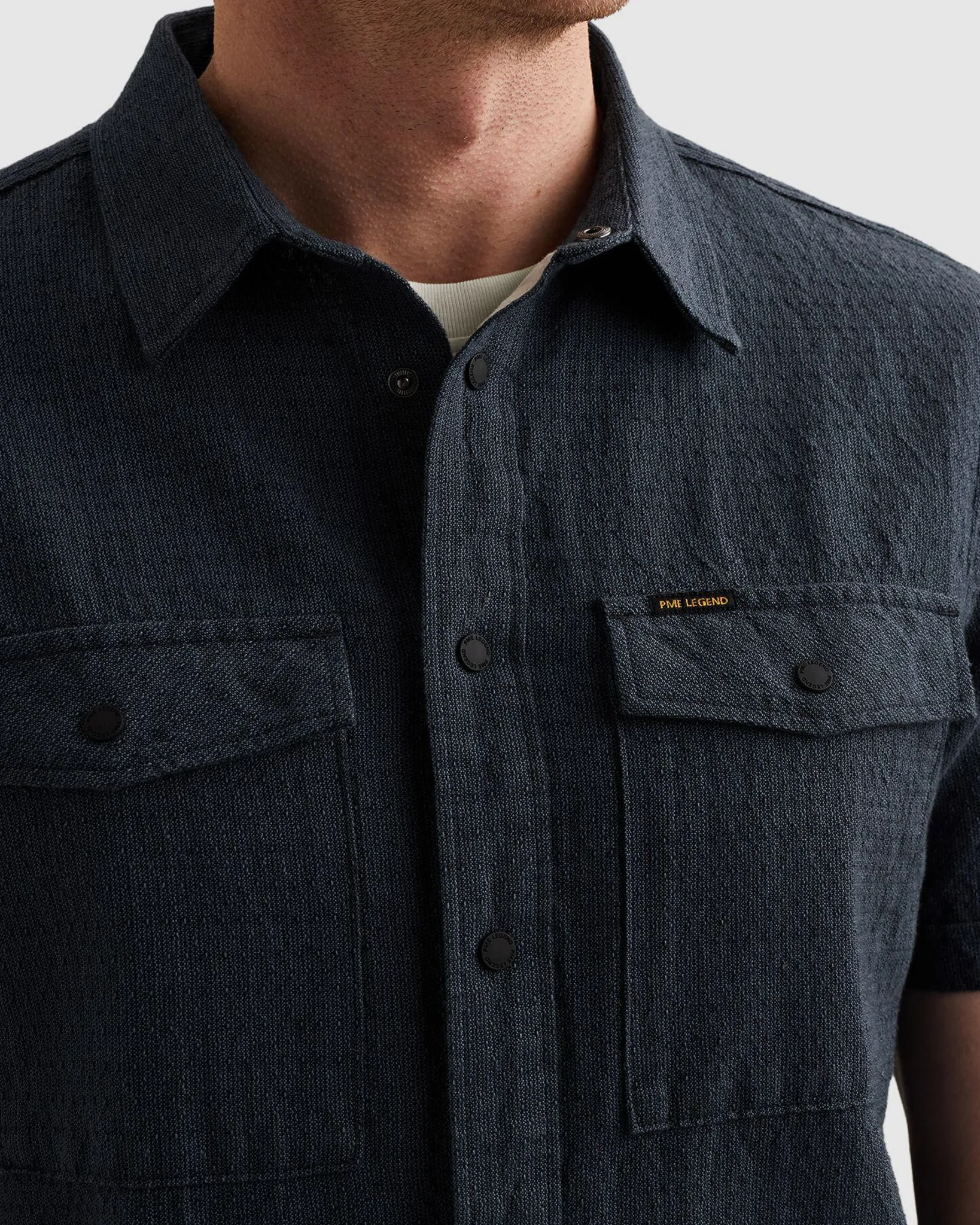 PME Legend Casual shirt Blauw 108398-001-L