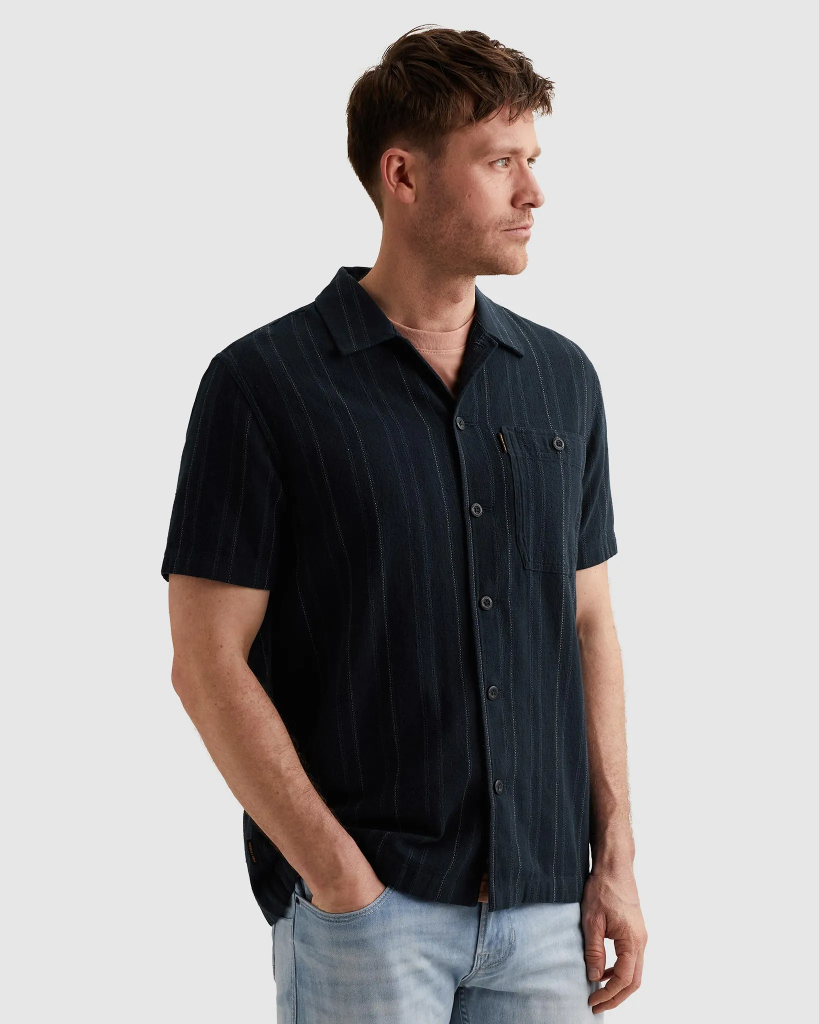 PME Legend Casual shirt Blauw 108404-001-L