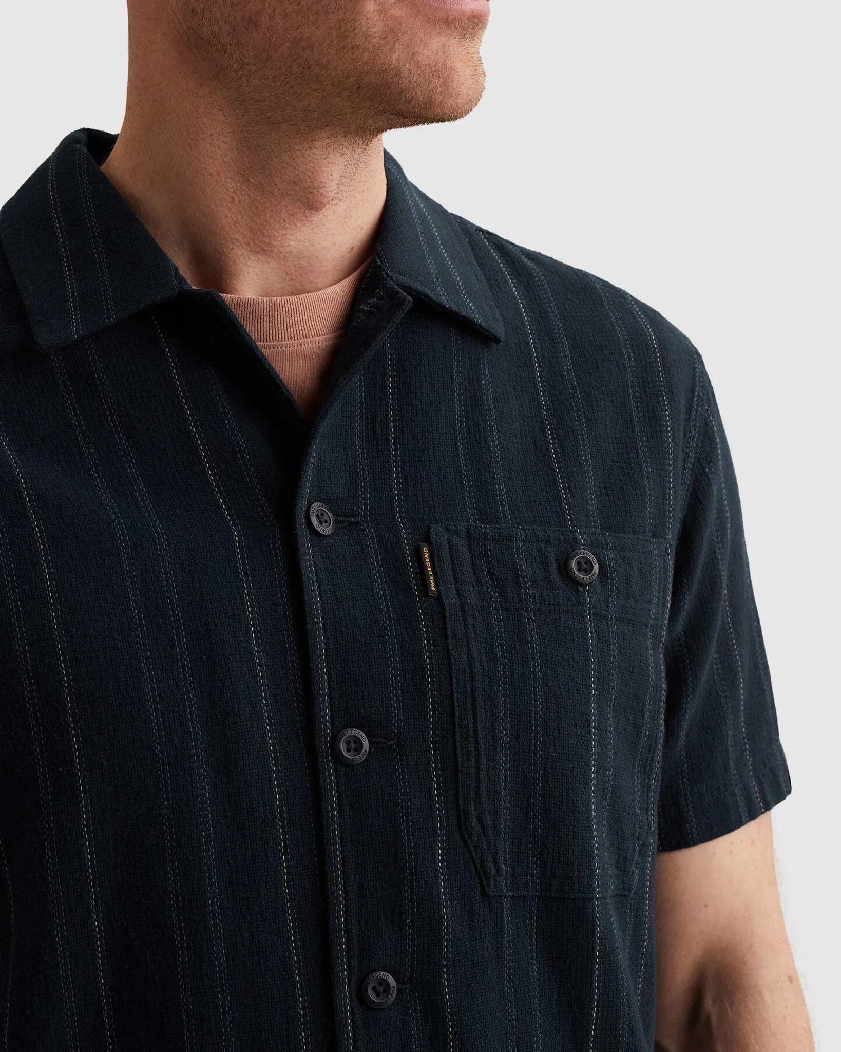 PME Legend Casual shirt Blauw 108404-001-L