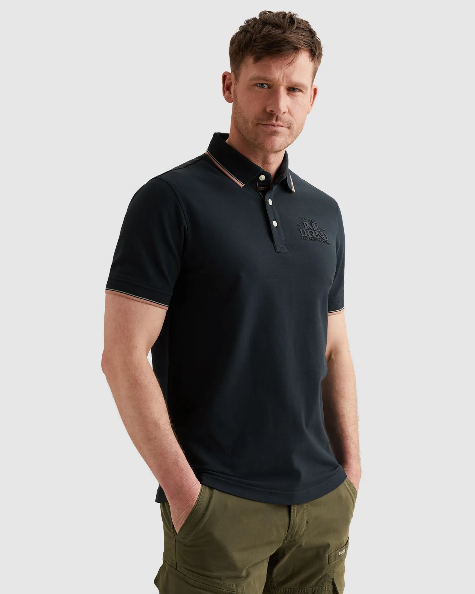 PME Legend Polo Blauw 108413-001-L