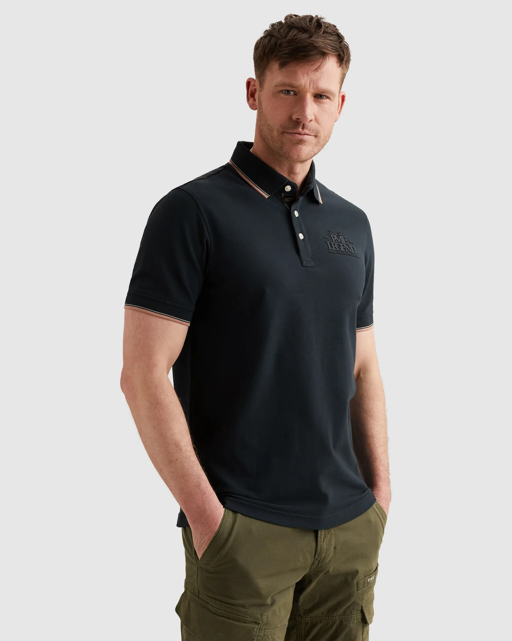 PME Legend Polo Blauw 108413-001-L