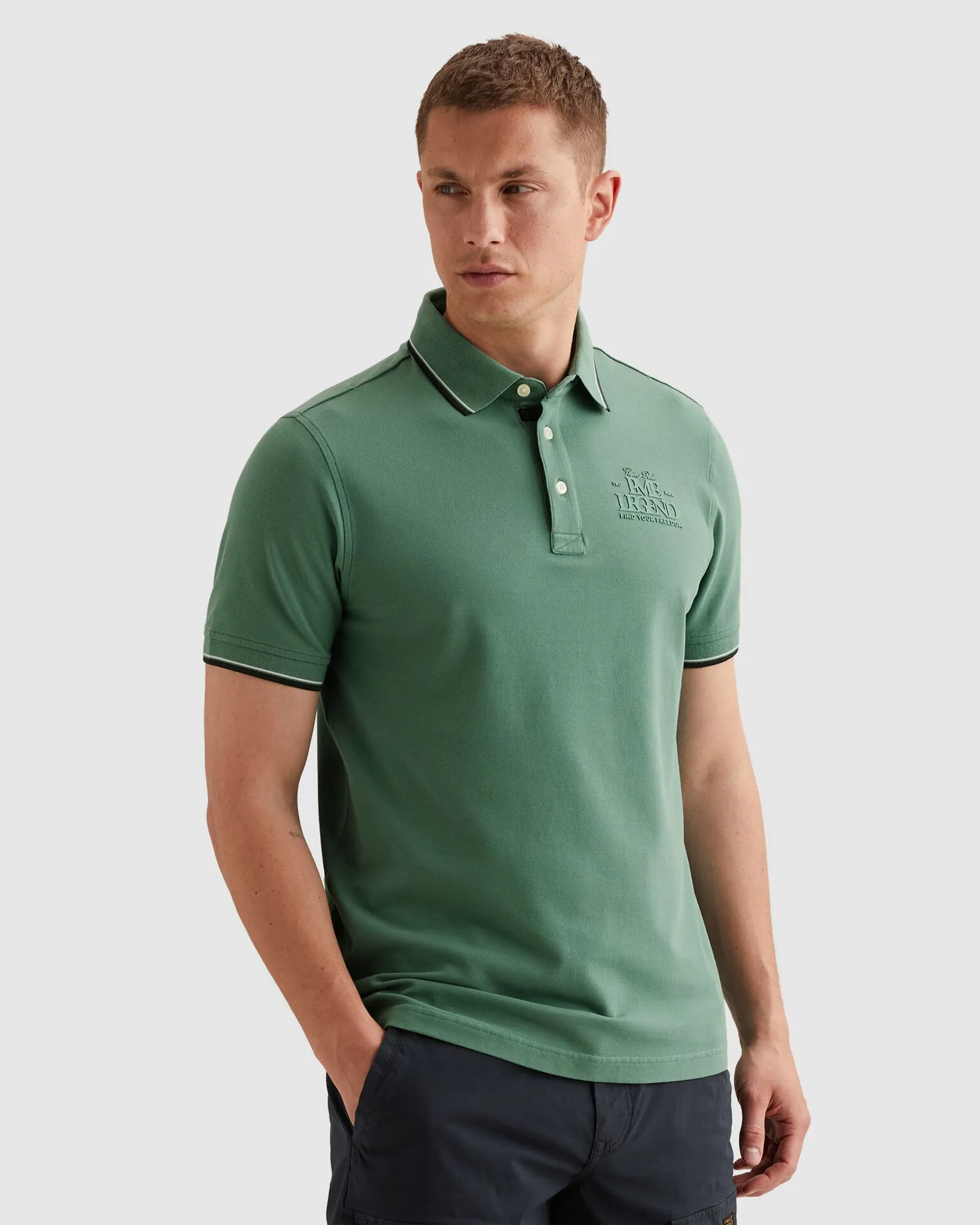 PME Legend Polo Blauw 108415-001-L