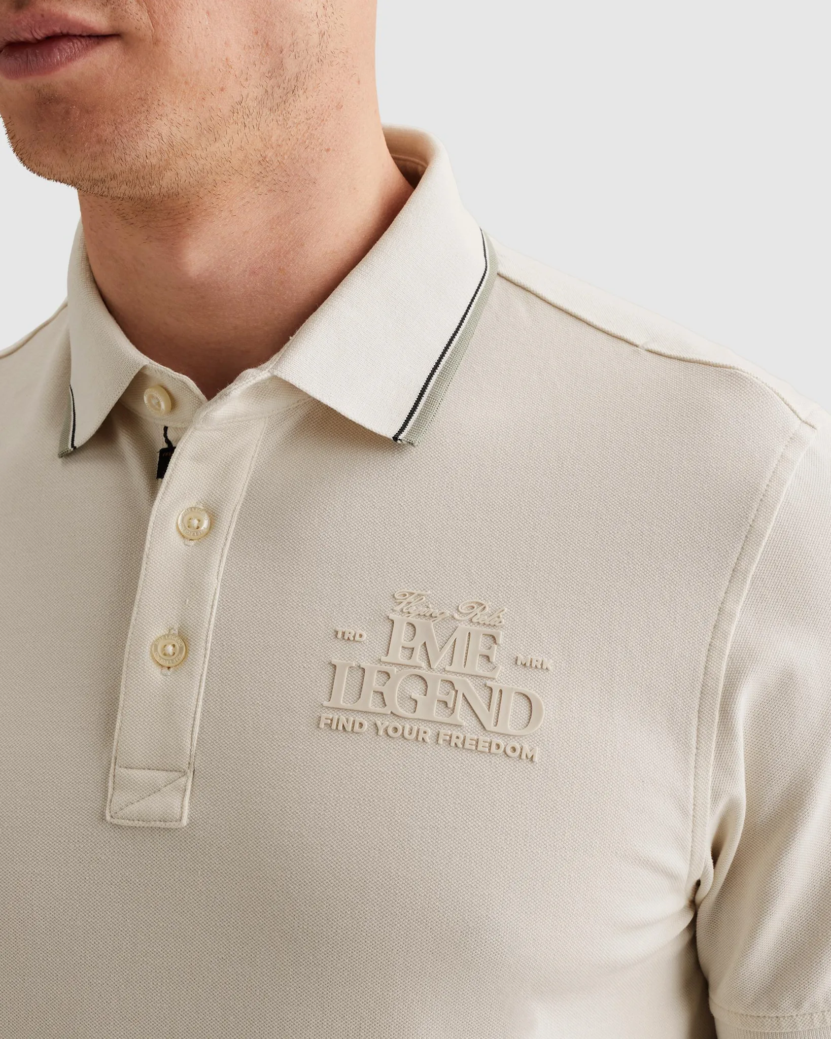 PME Legend Polo Wit 108417-001-L