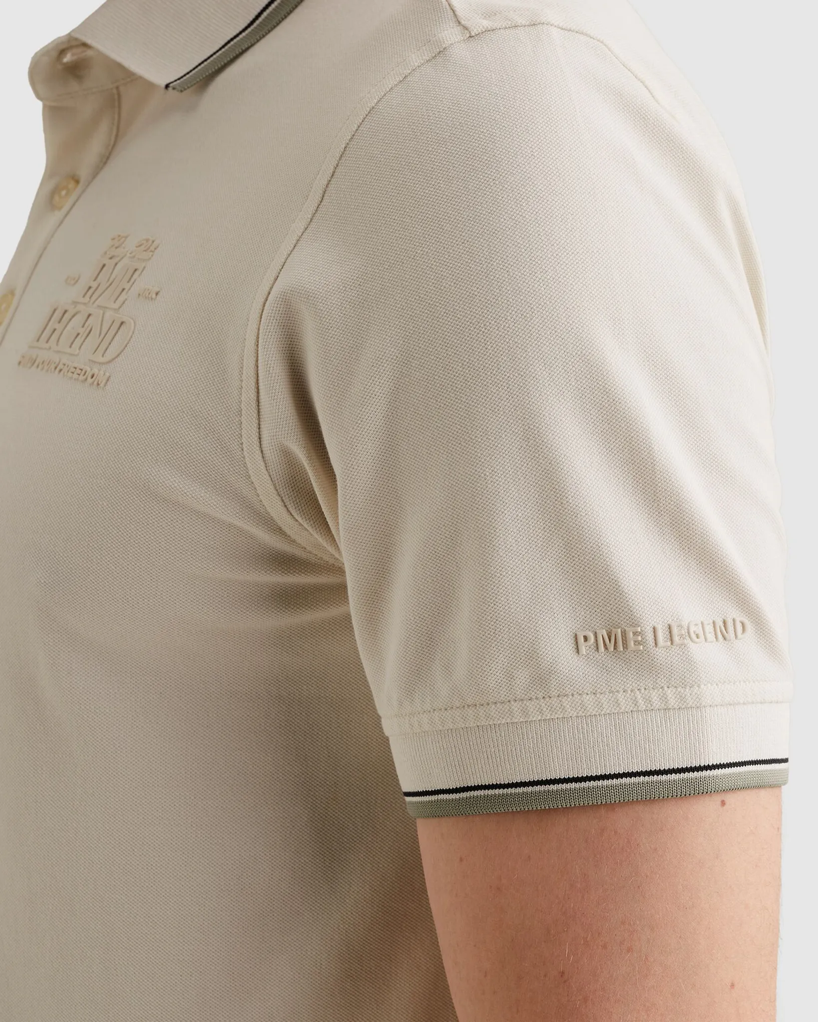 PME Legend Polo Wit 108417-001-L