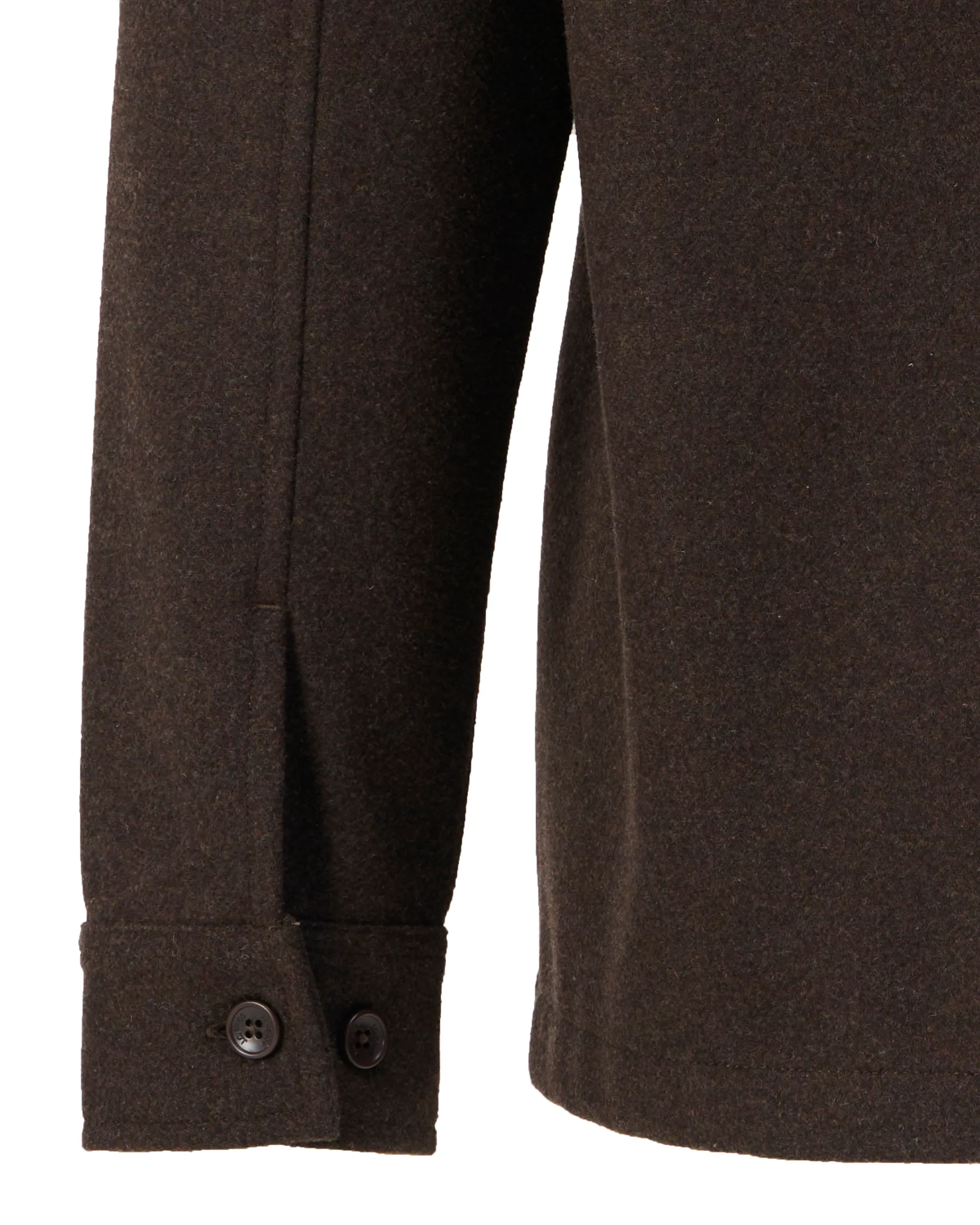 J.C. RAGS Ace Wool Overshirt Brown melange 108436-001-L