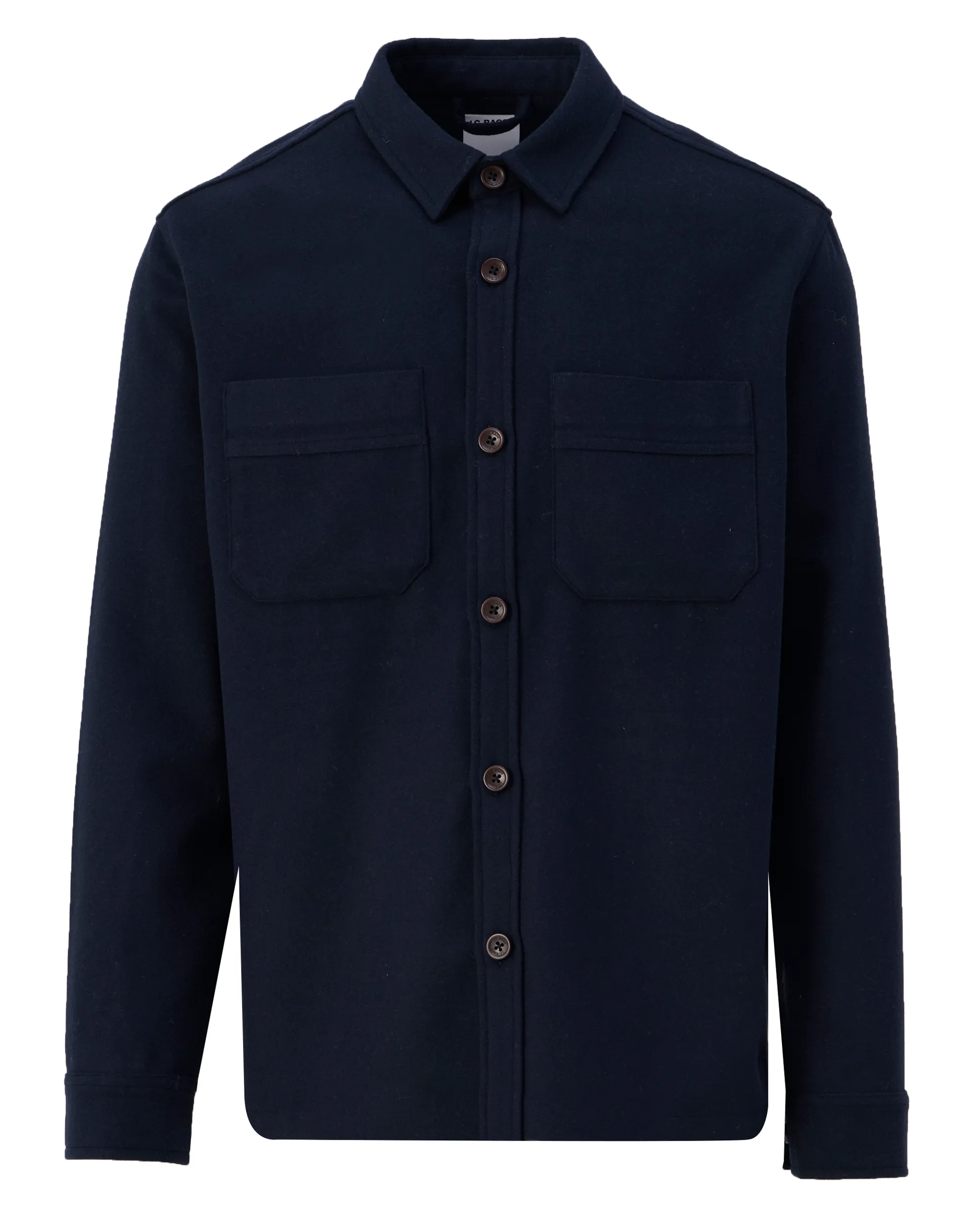 J.C. RAGS Ace Wool Overshirt Sky Captain melange 108436-002-L