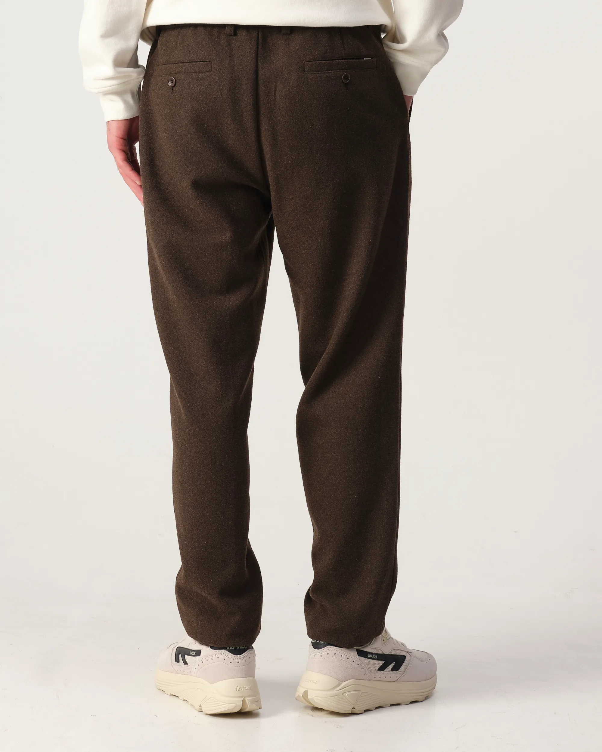 J.C. RAGS Dave Wool Pantalon Brown melange 108437-001-L