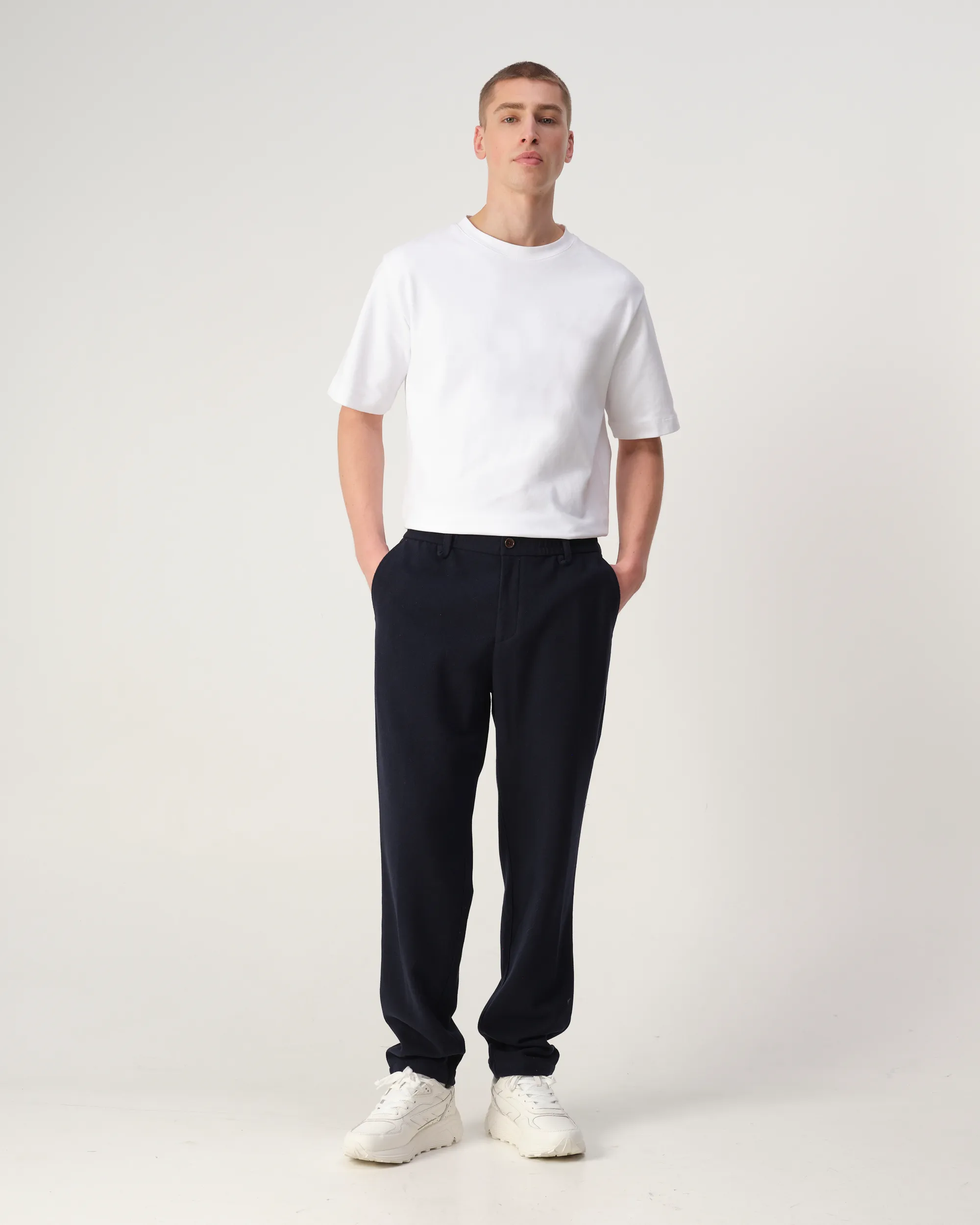 J.C. RAGS Dave Wool Pantalon Sky Captain melange 108437-002-L