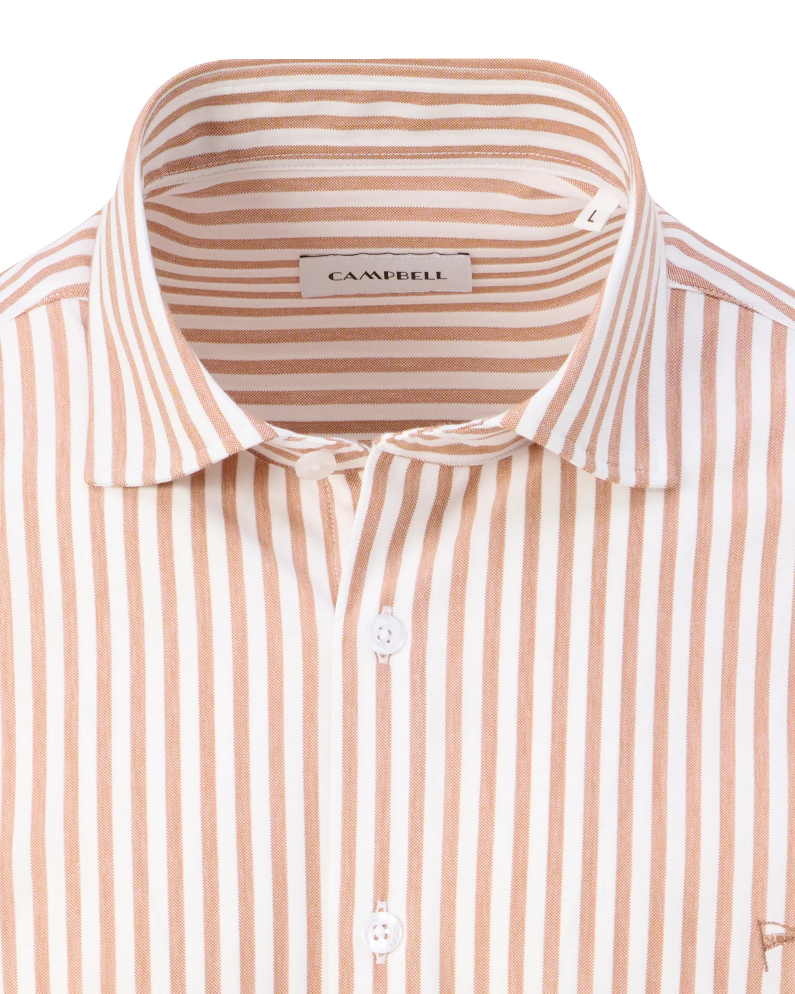 Campbell Casual Overhemd LM Sequoia brown 108442-002-L