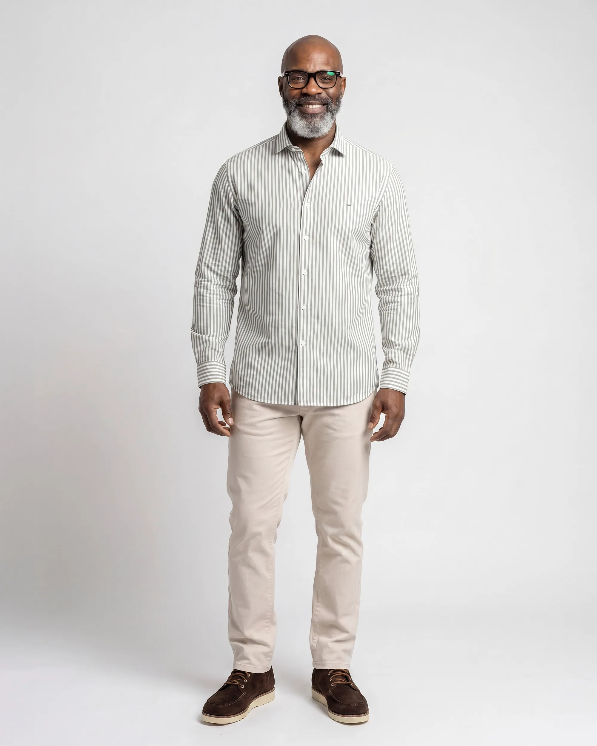 Campbell Casual Overhemd LM Douglas Fir dark green 108442-003-L