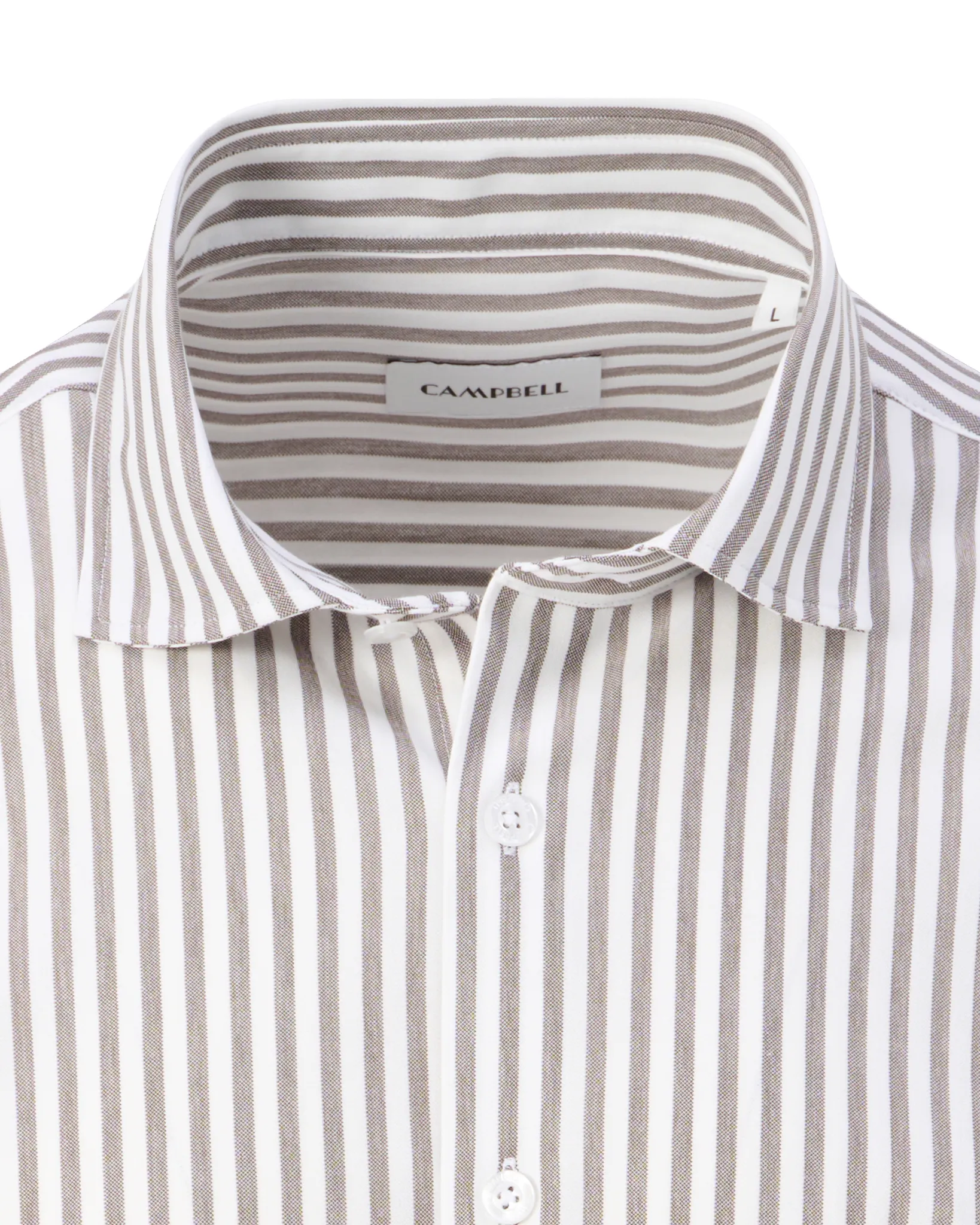 Campbell Casual Overhemd LM Coffee Bean brown 108442-004-L