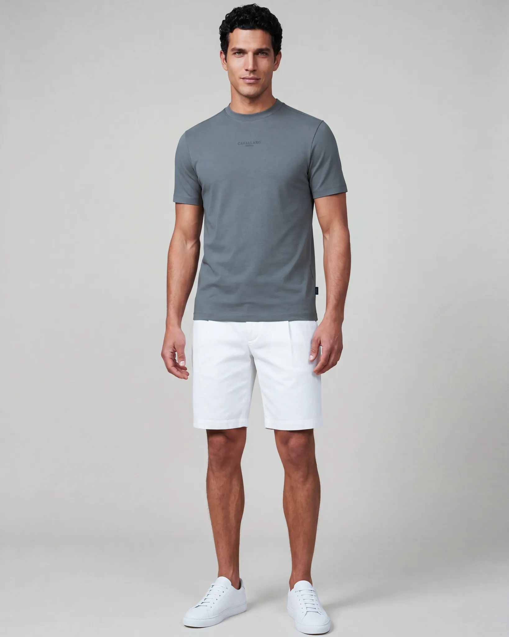 Cavallaro Luvati T-shirt Grijs 108571-001-XXL