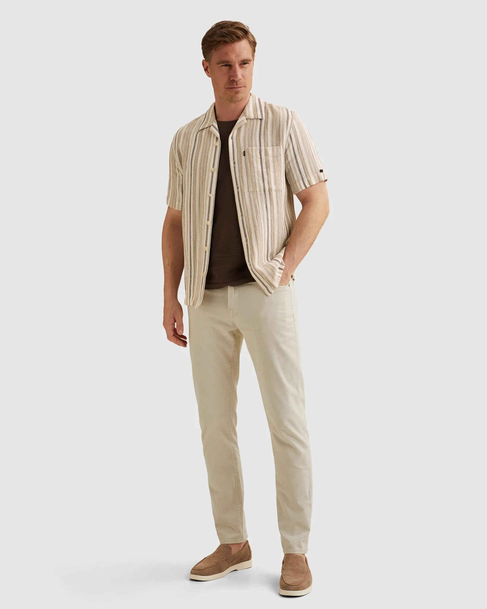 Vanguard Casual shirt Bruin 108575-001-L