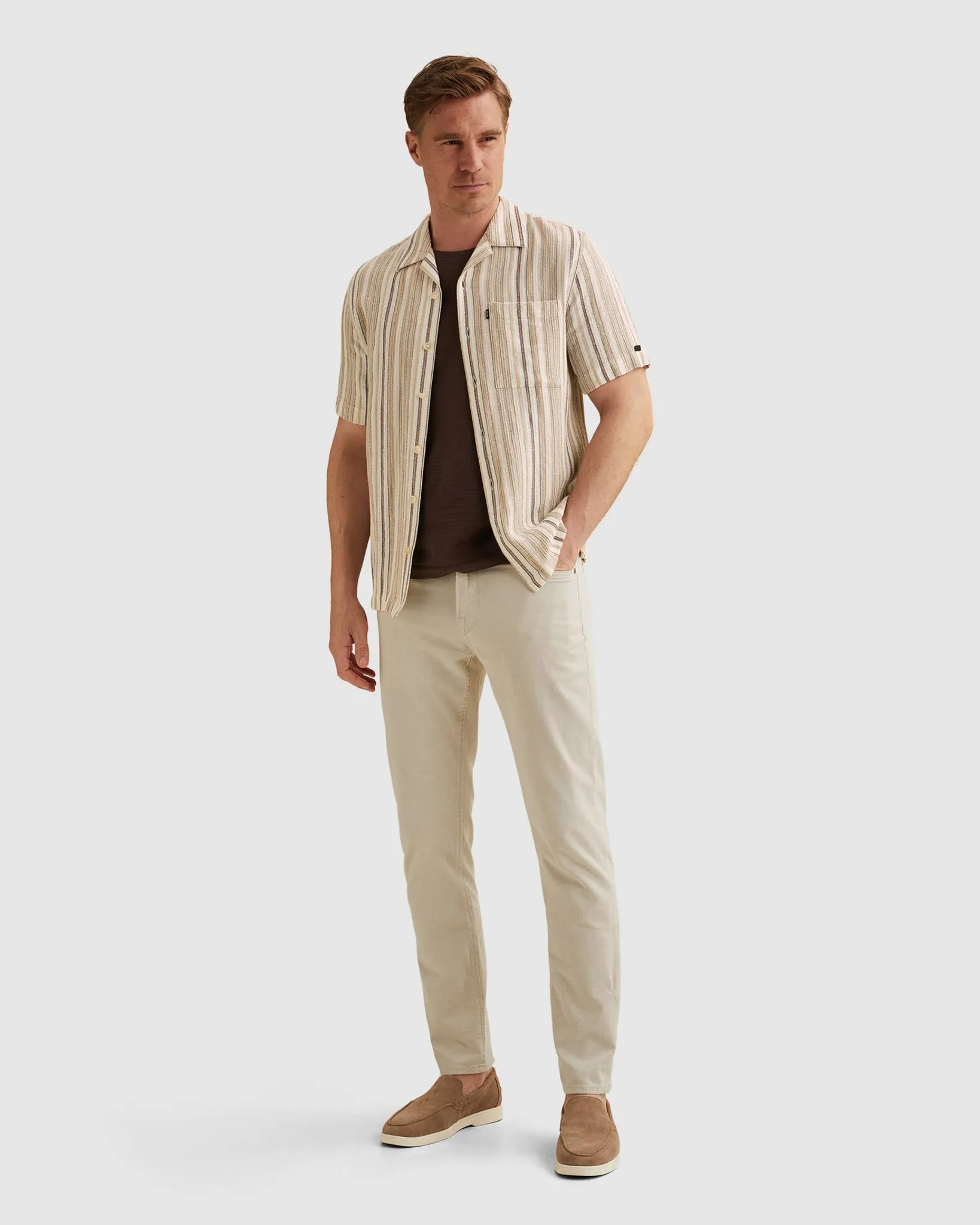 Vanguard Casual shirt Bruin 108575-001-L