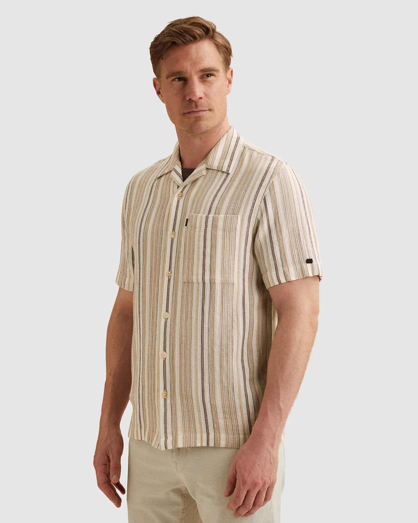 Vanguard Casual shirt Bruin 108575-001-L