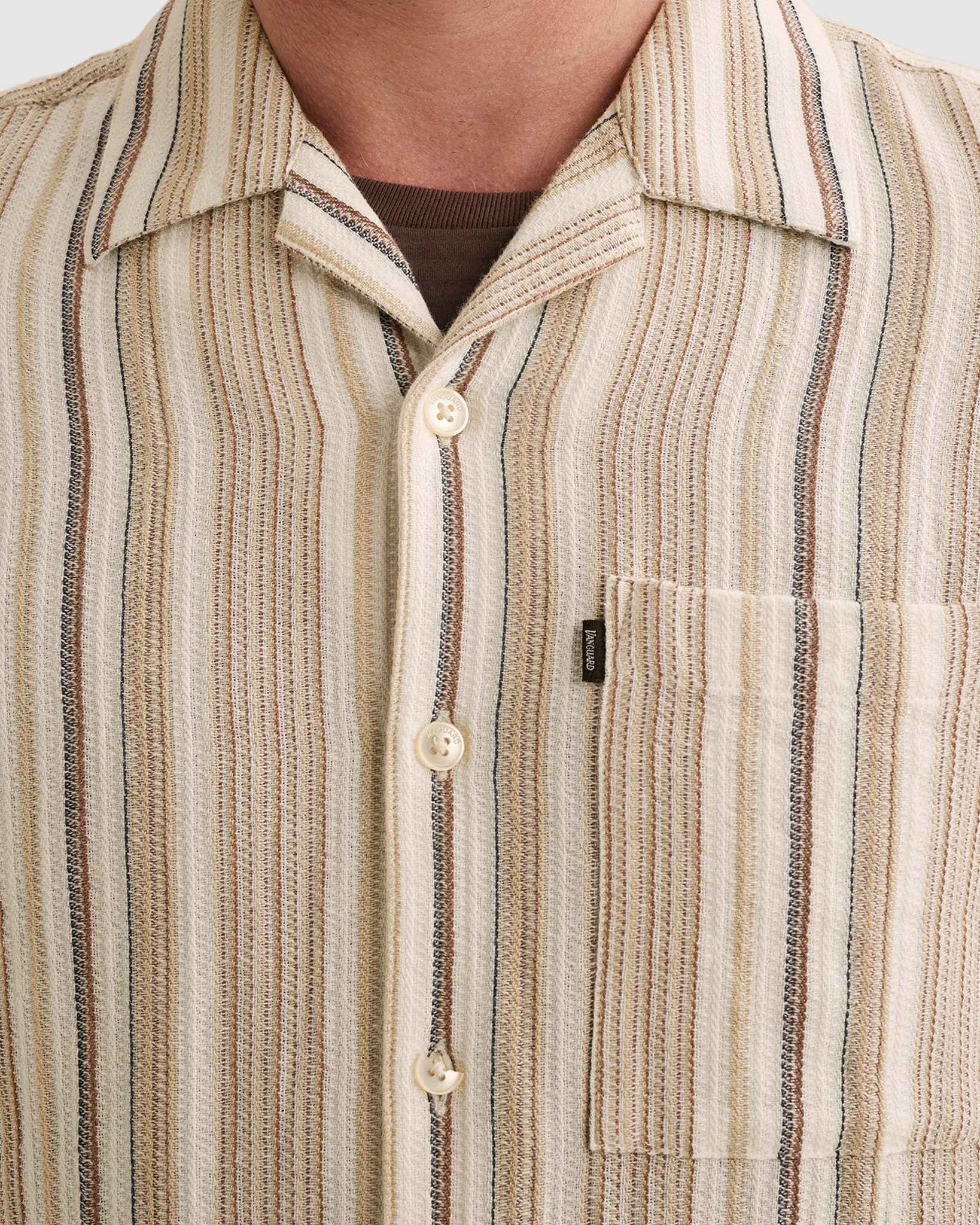 Vanguard Casual shirt Bruin 108575-001-L