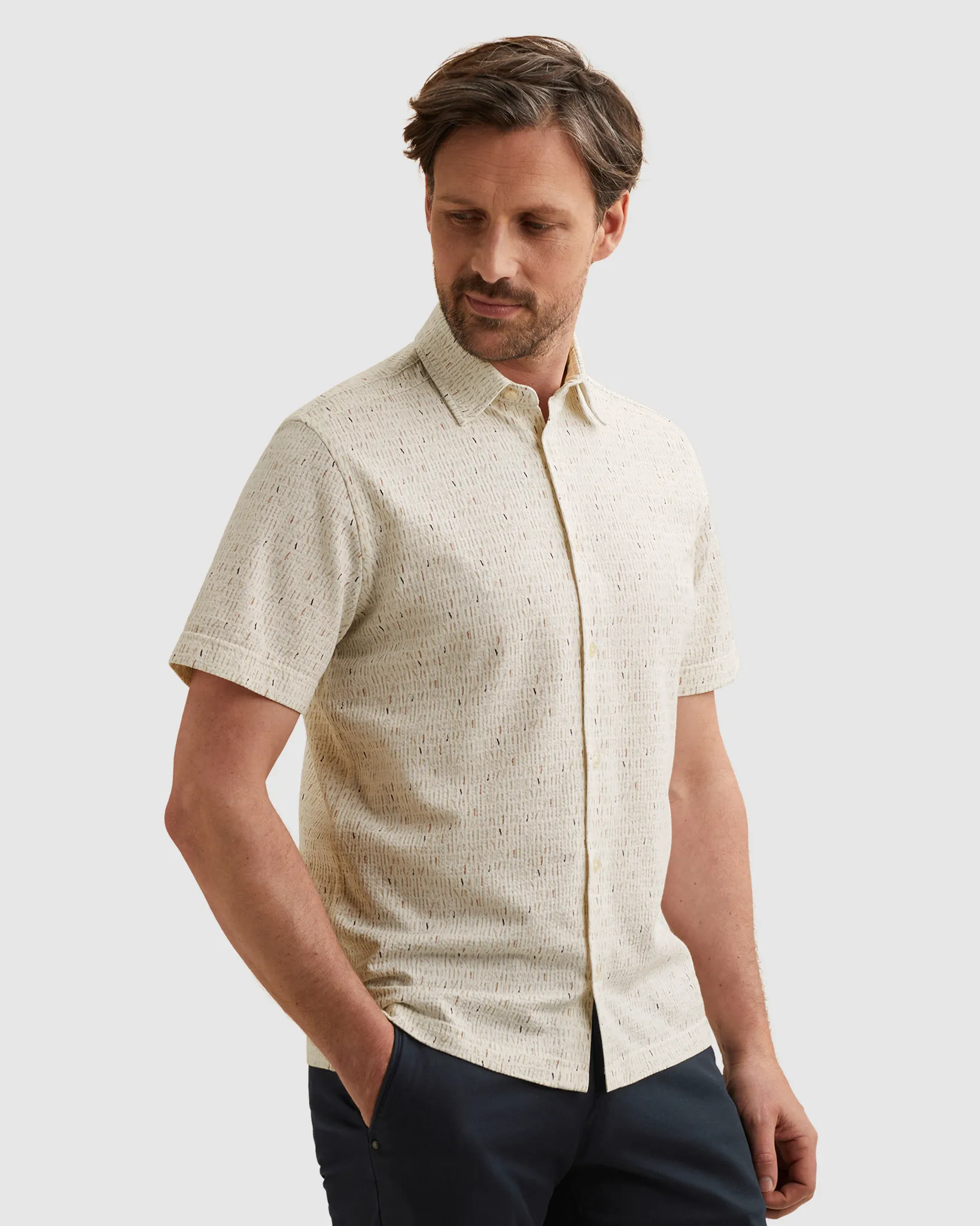 Vanguard Casual shirt Ecru 108577-001-L