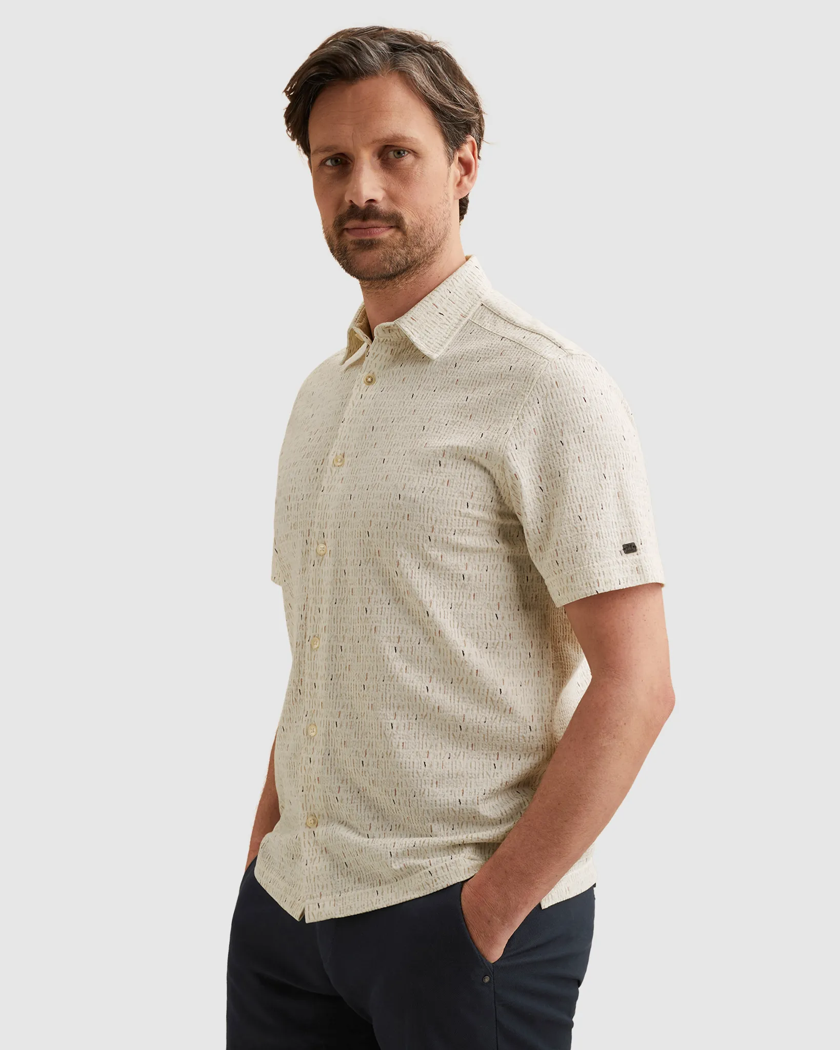 Vanguard Casual shirt Ecru 108577-001-L