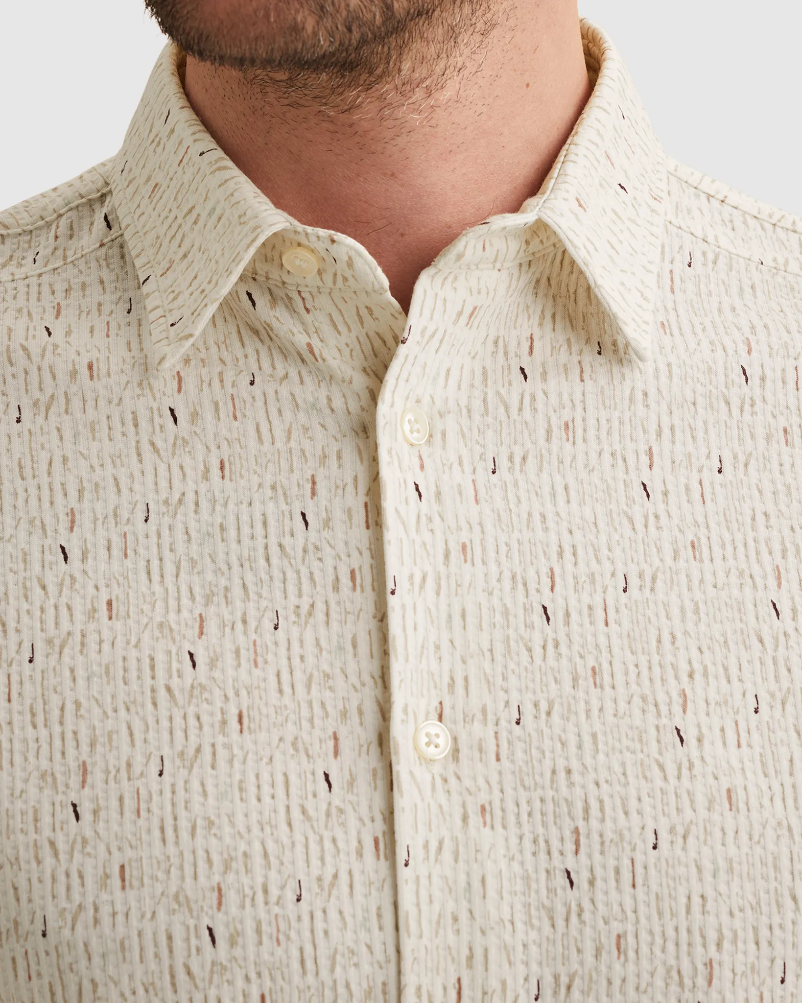 Vanguard Casual shirt Ecru 108577-001-L