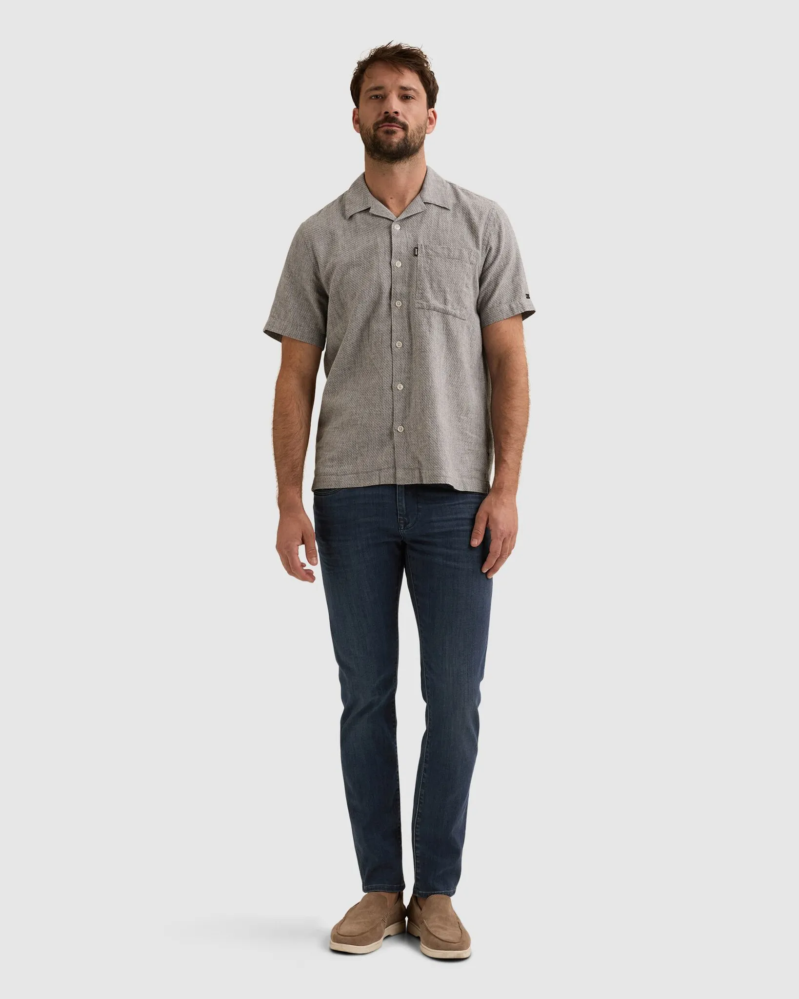 Vanguard Casual Overhemd  Grijs 108605-001-L