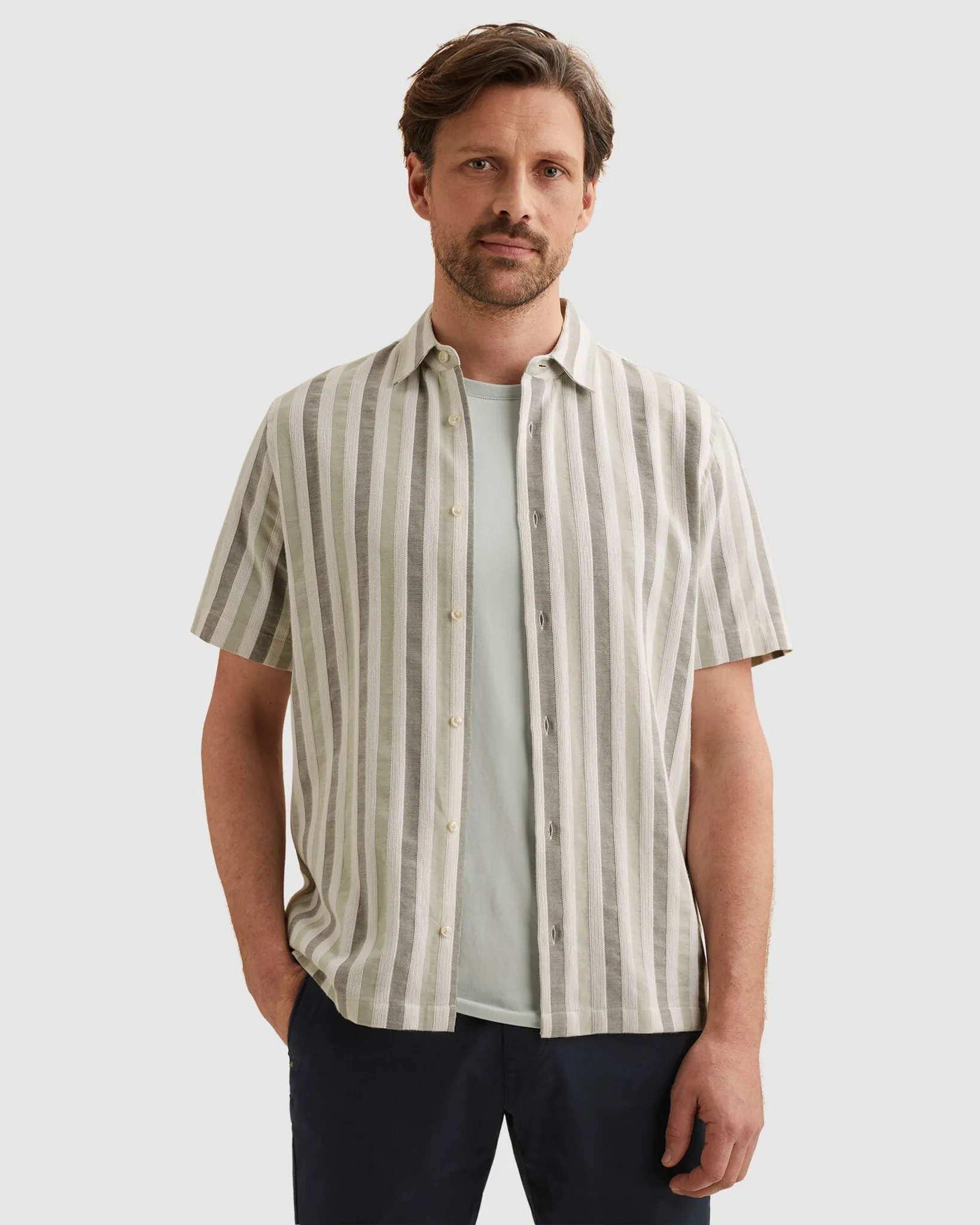 Vanguard Casual Overhemd  Grijs 108606-001-L
