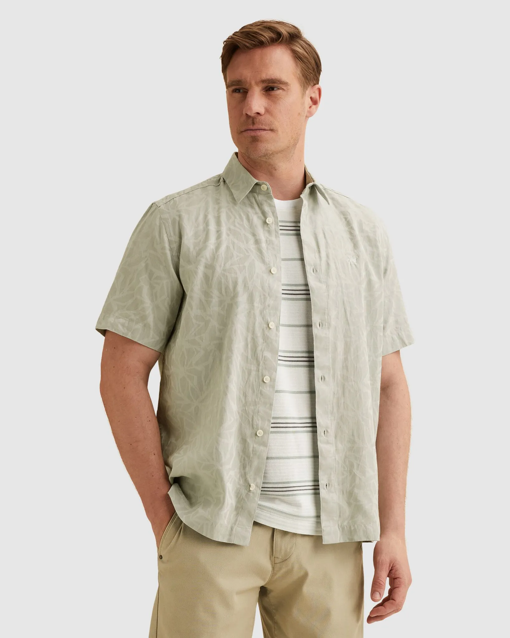 Vanguard Casual Overhemd  Grijs 108607-001-L