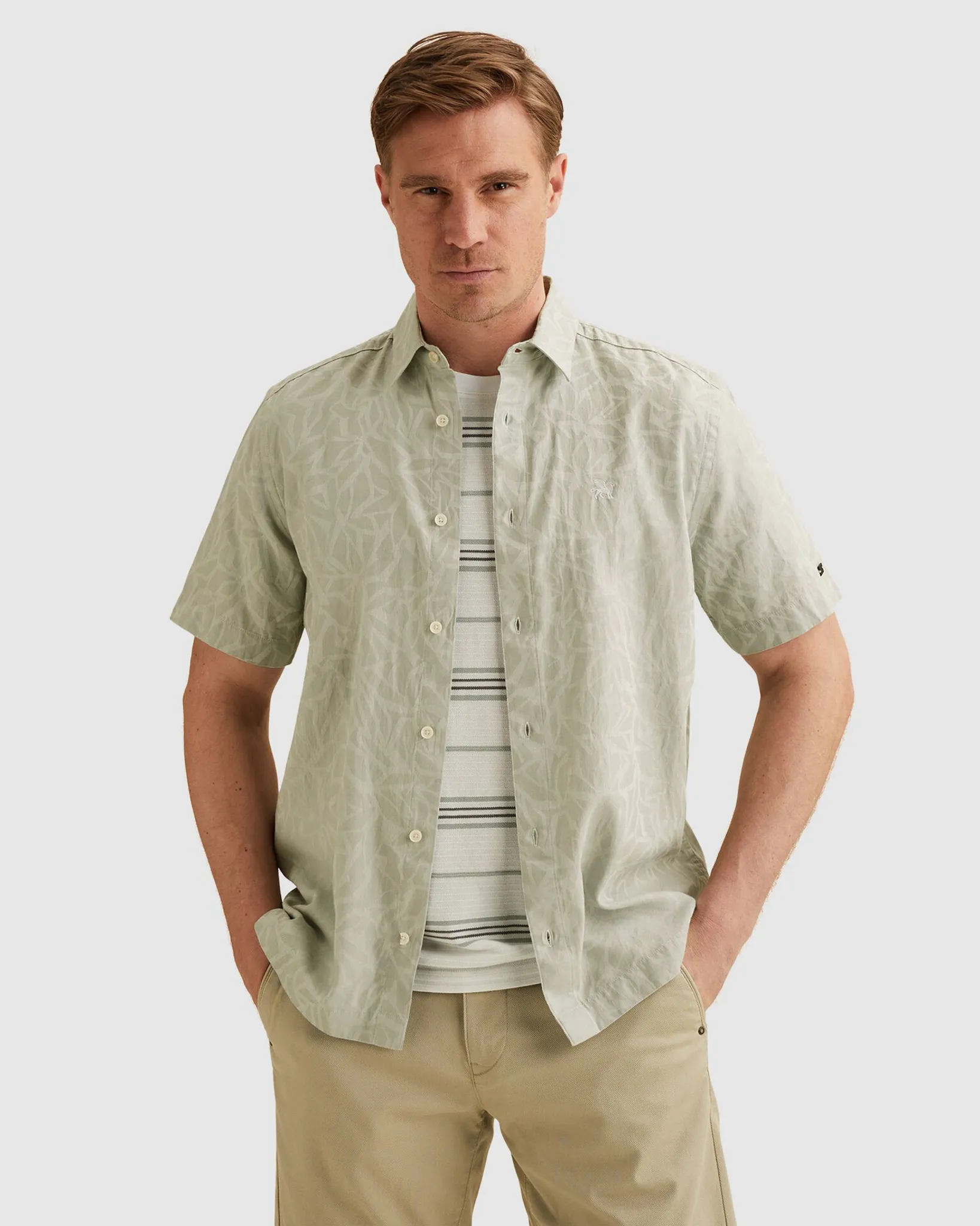 Vanguard Casual Overhemd  Grijs 108607-001-L