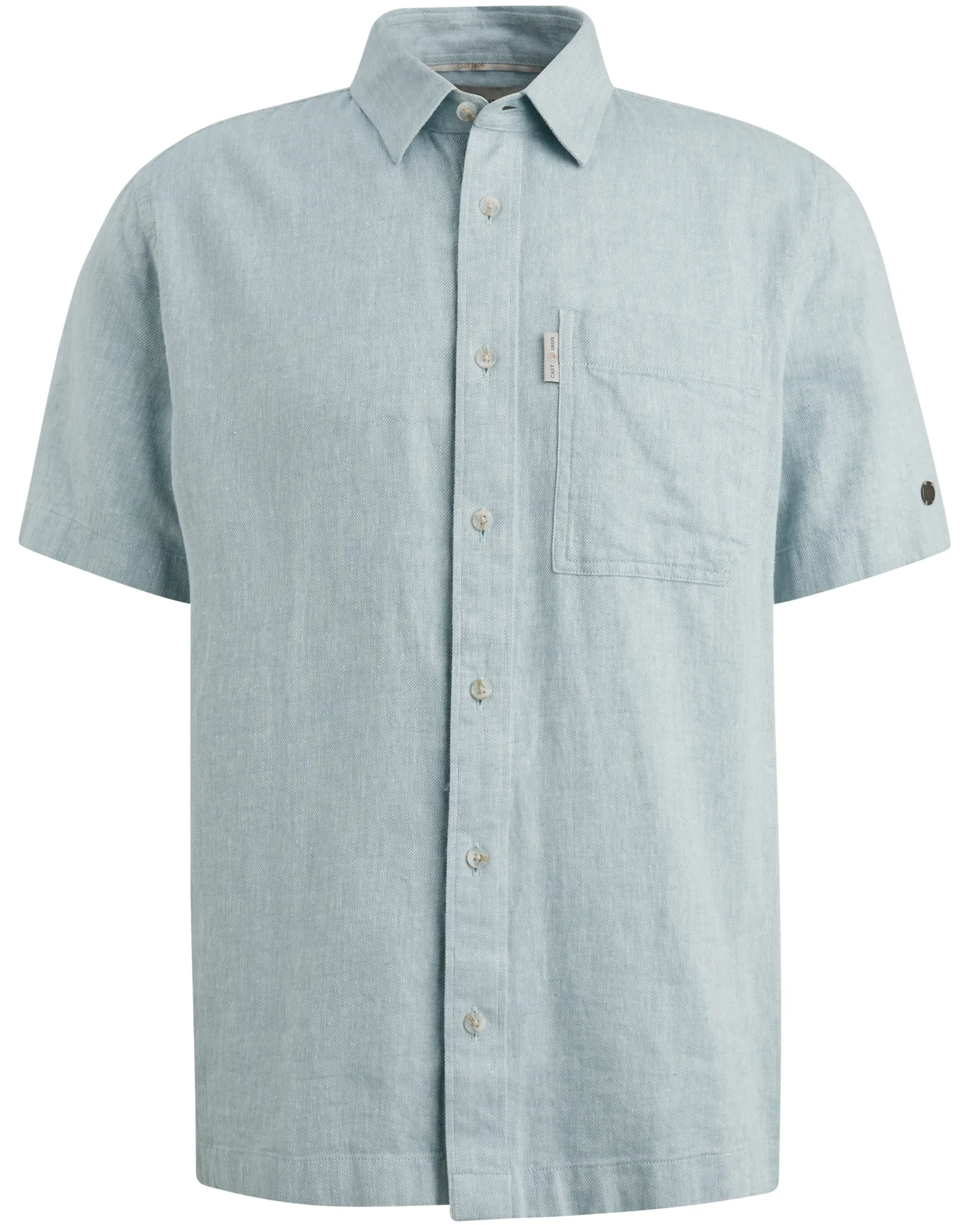 Cast Iron Casual Overhemd Blauw 108620-001-L