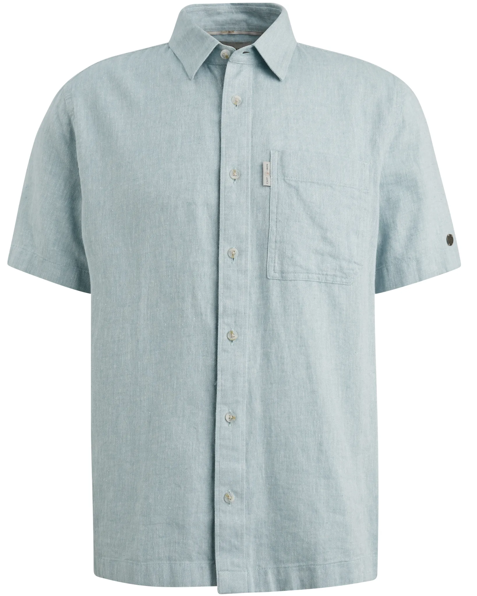 Cast Iron Casual Overhemd Blauw 108620-001-L
