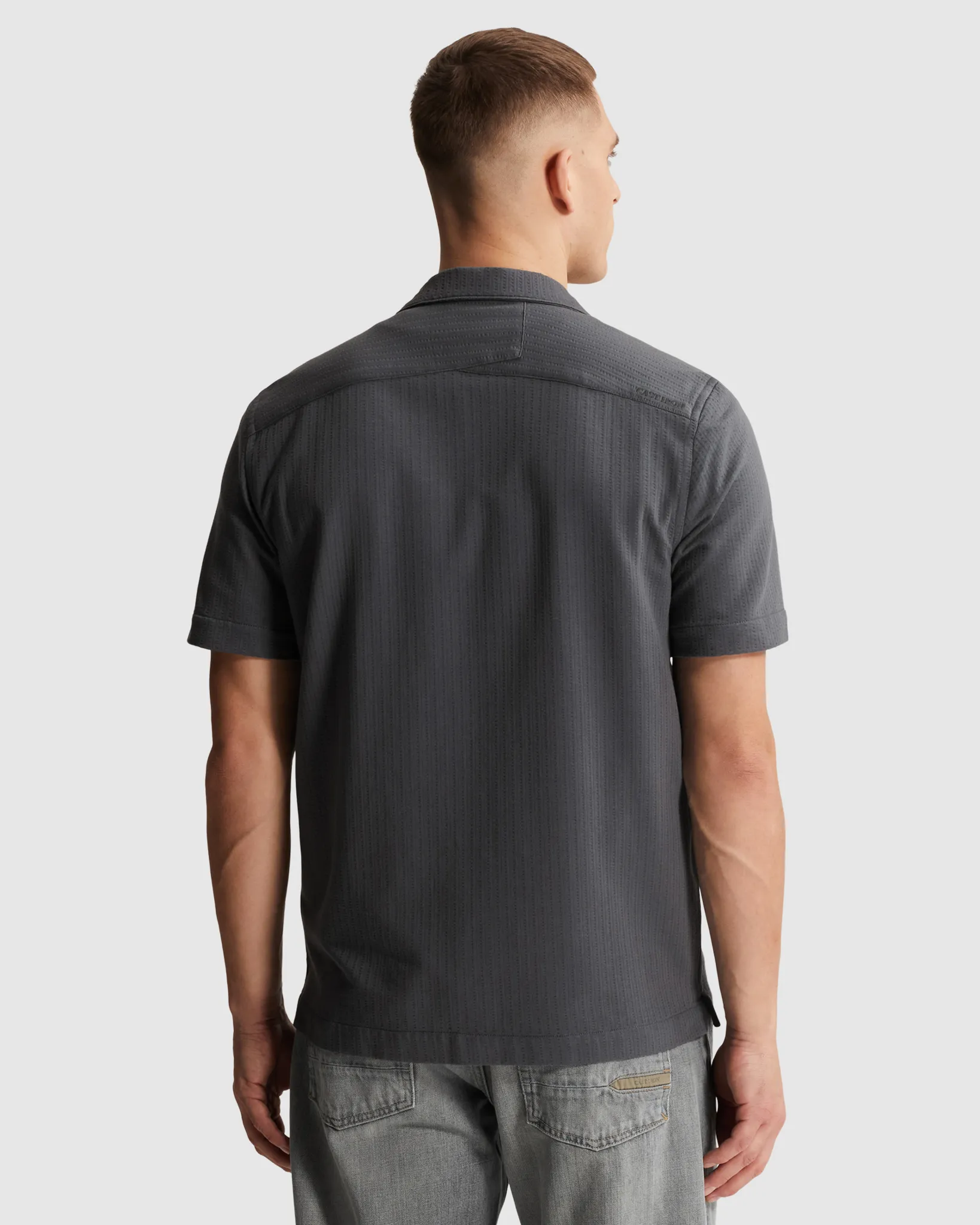 Cast Iron Casual Overhemd Grijs 108622-001-L