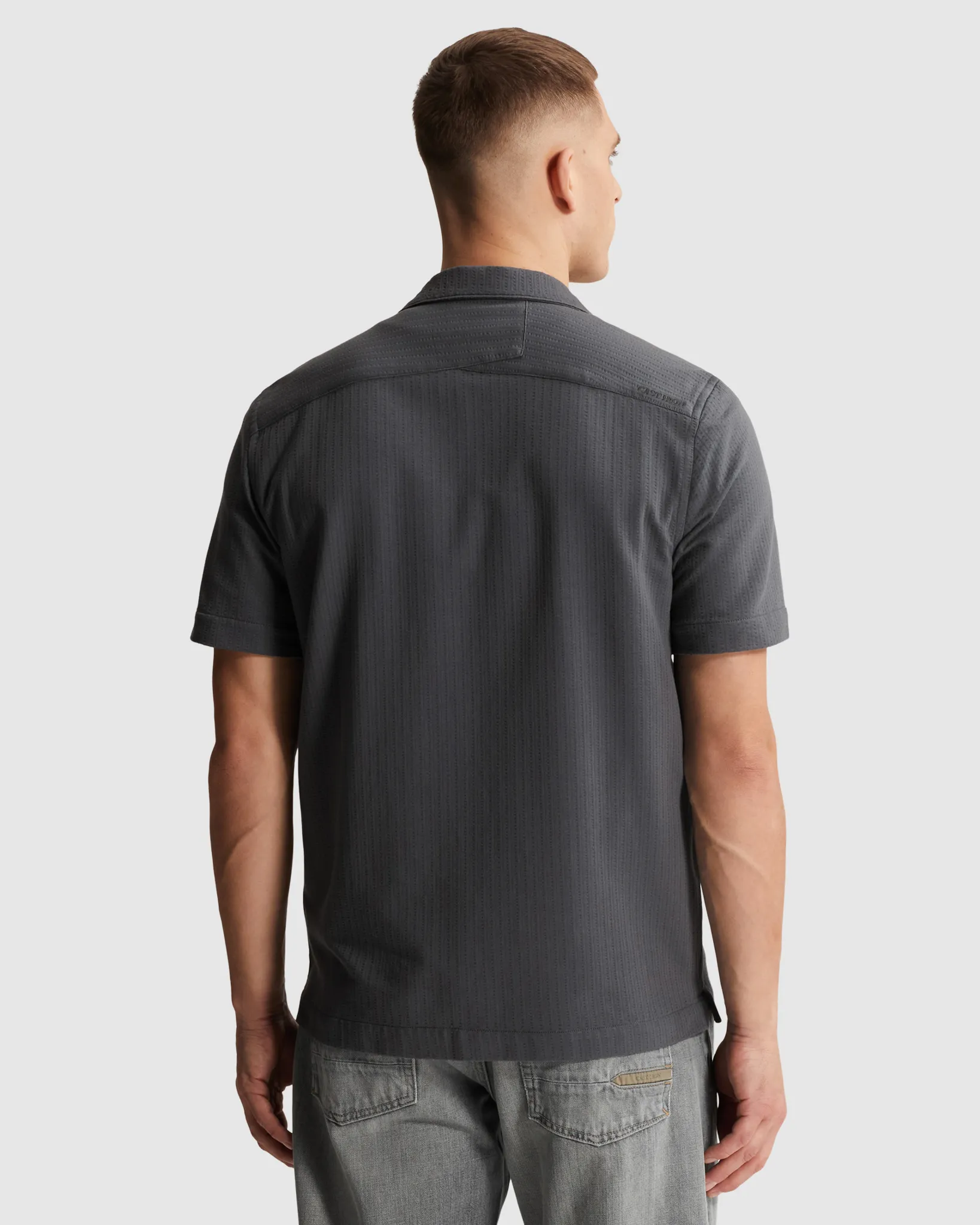 Cast Iron Casual Overhemd Grijs 108622-001-L