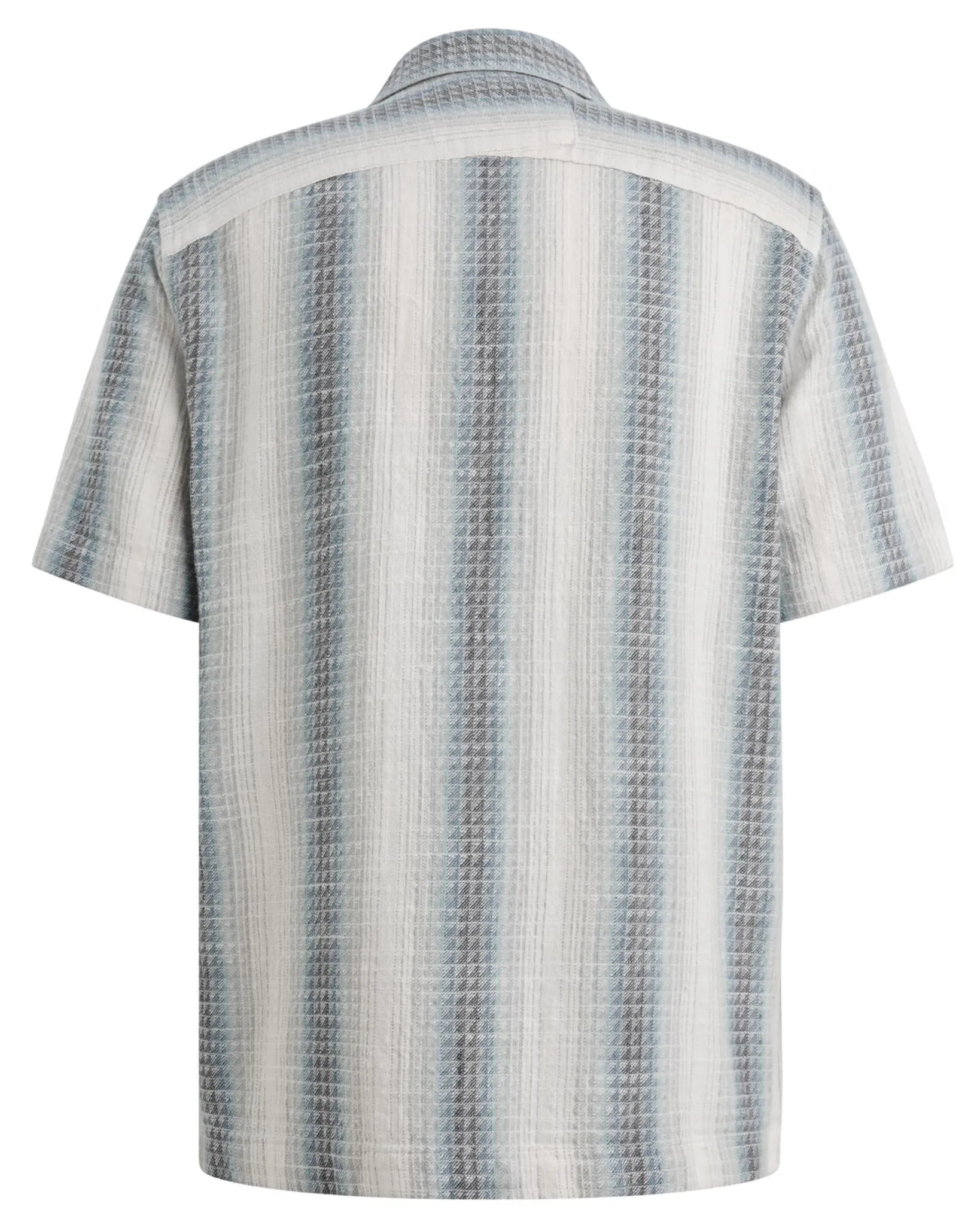 Cast Iron Casual Overhemd KM Blauw 108623-001-L