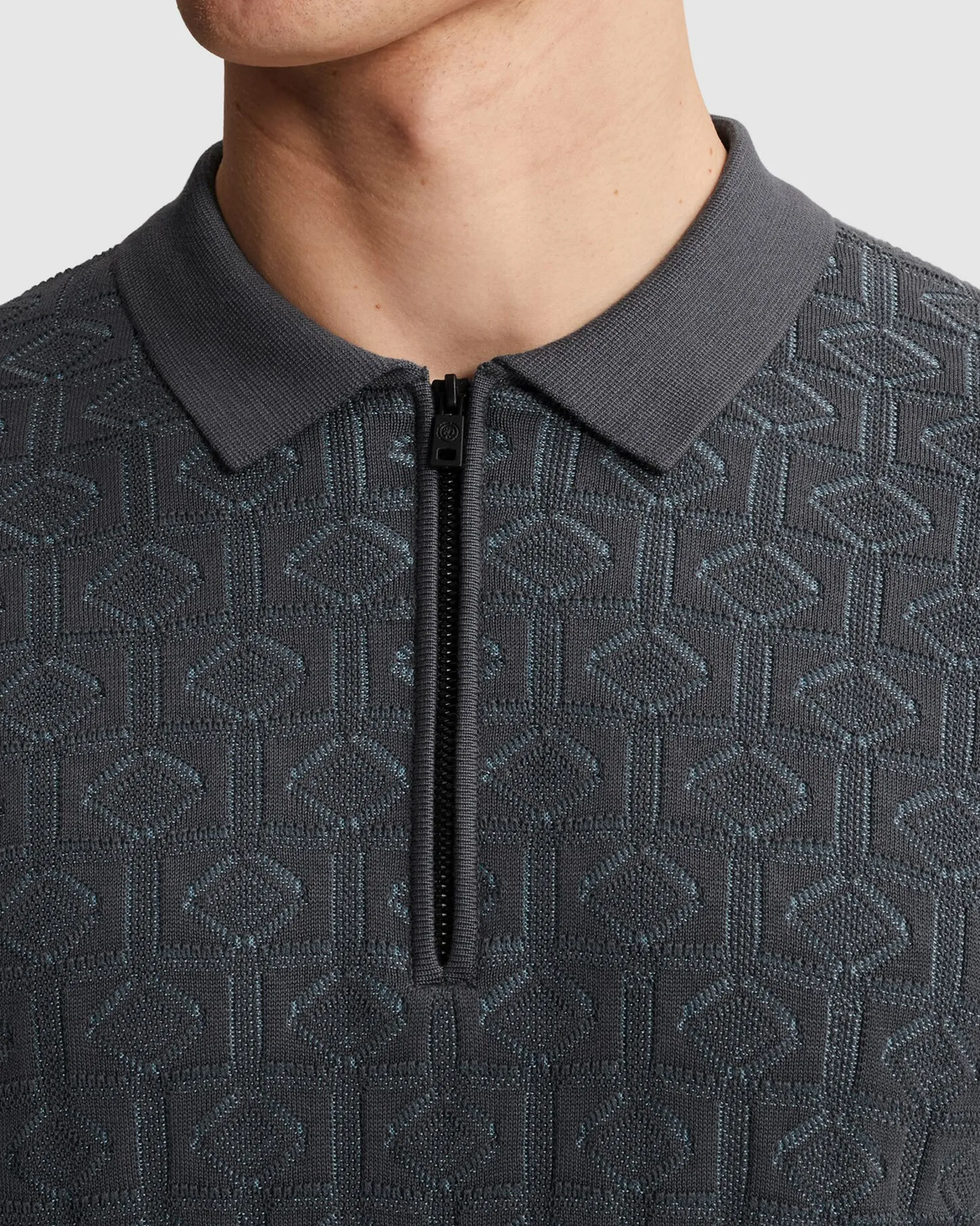 Cast Iron Polo Korte mouw Grijs 108624-001-L