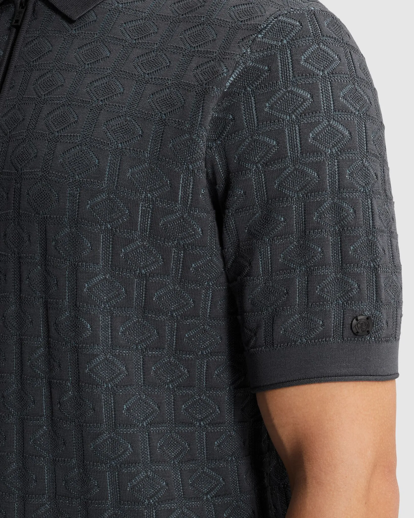 Cast Iron Polo Korte mouw Grijs 108624-001-L