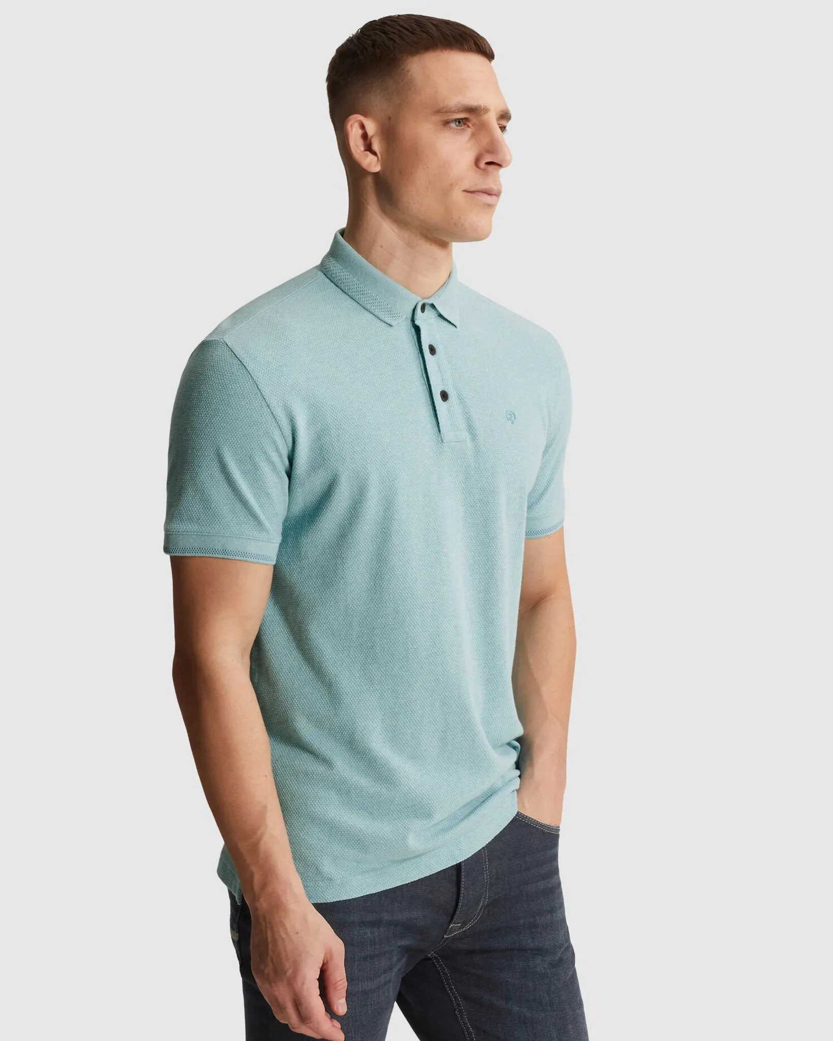 Cast Iron Polo Korte mouw Blauw 108625-001-L