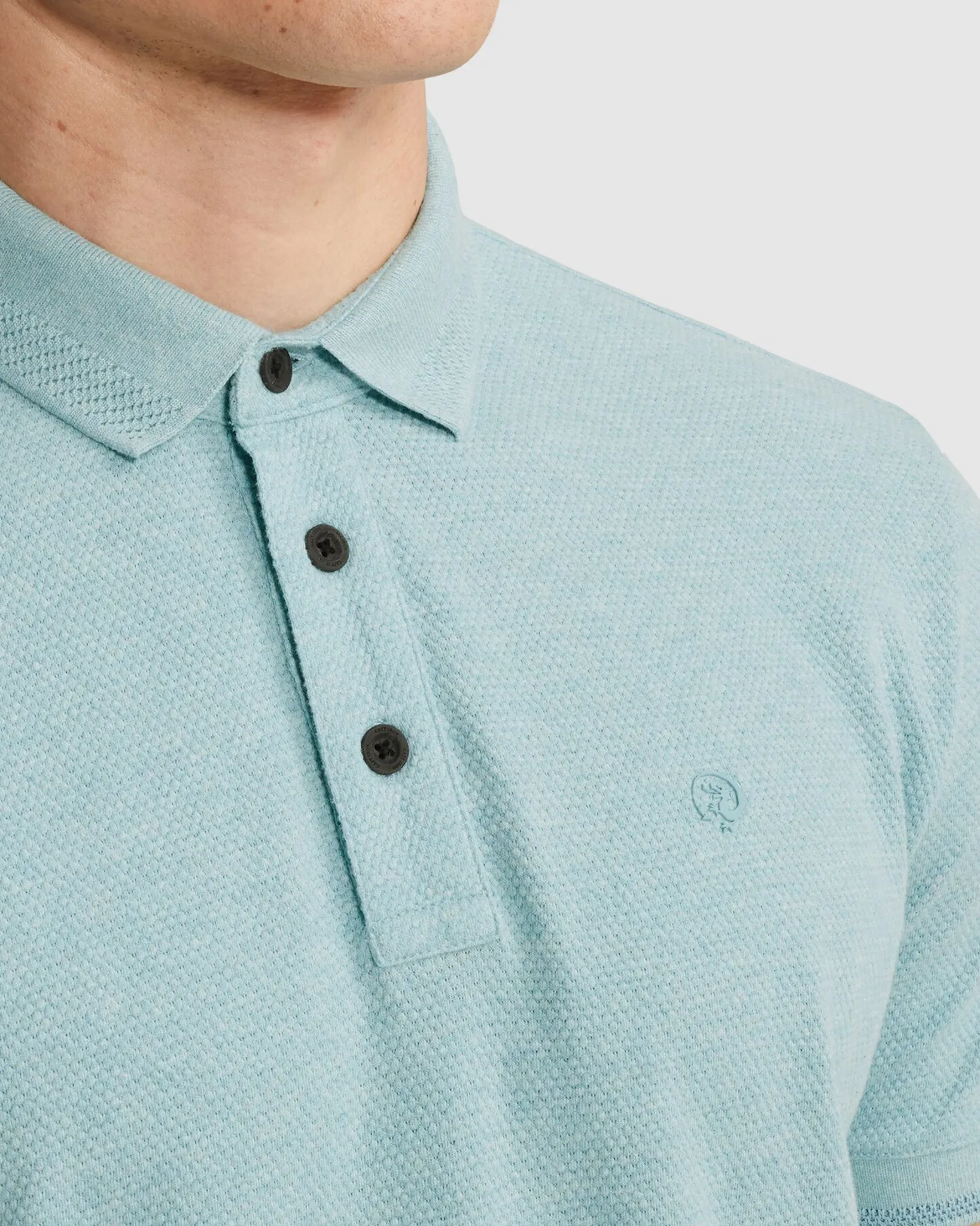 Cast Iron Polo Korte mouw Blauw 108625-001-L