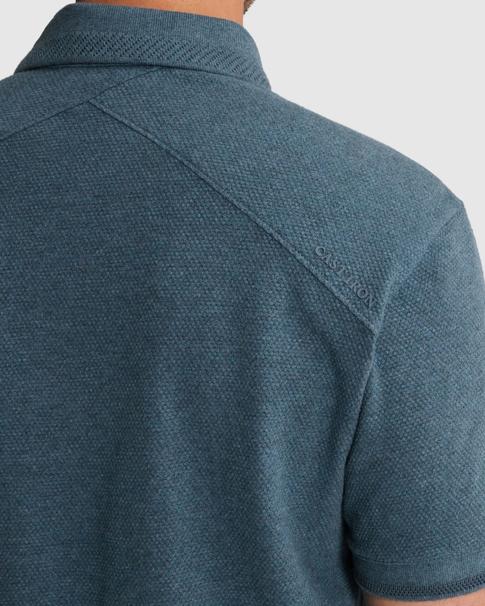 Cast Iron Polo Korte mouw Grijs 108627-001-L