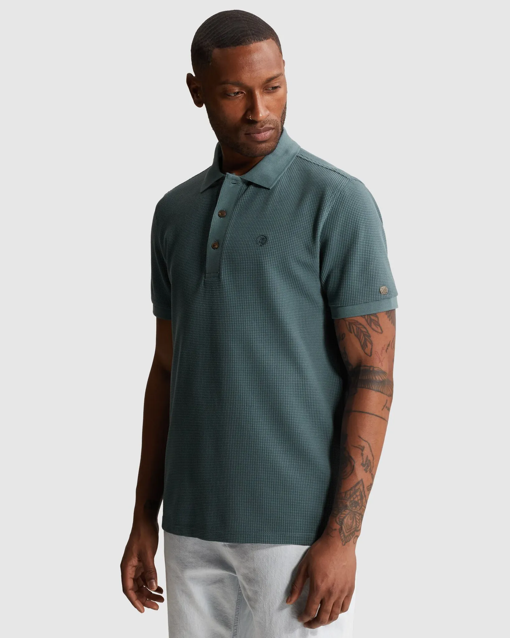 Cast Iron Polo Korte mouw Blauw 108628-001-L