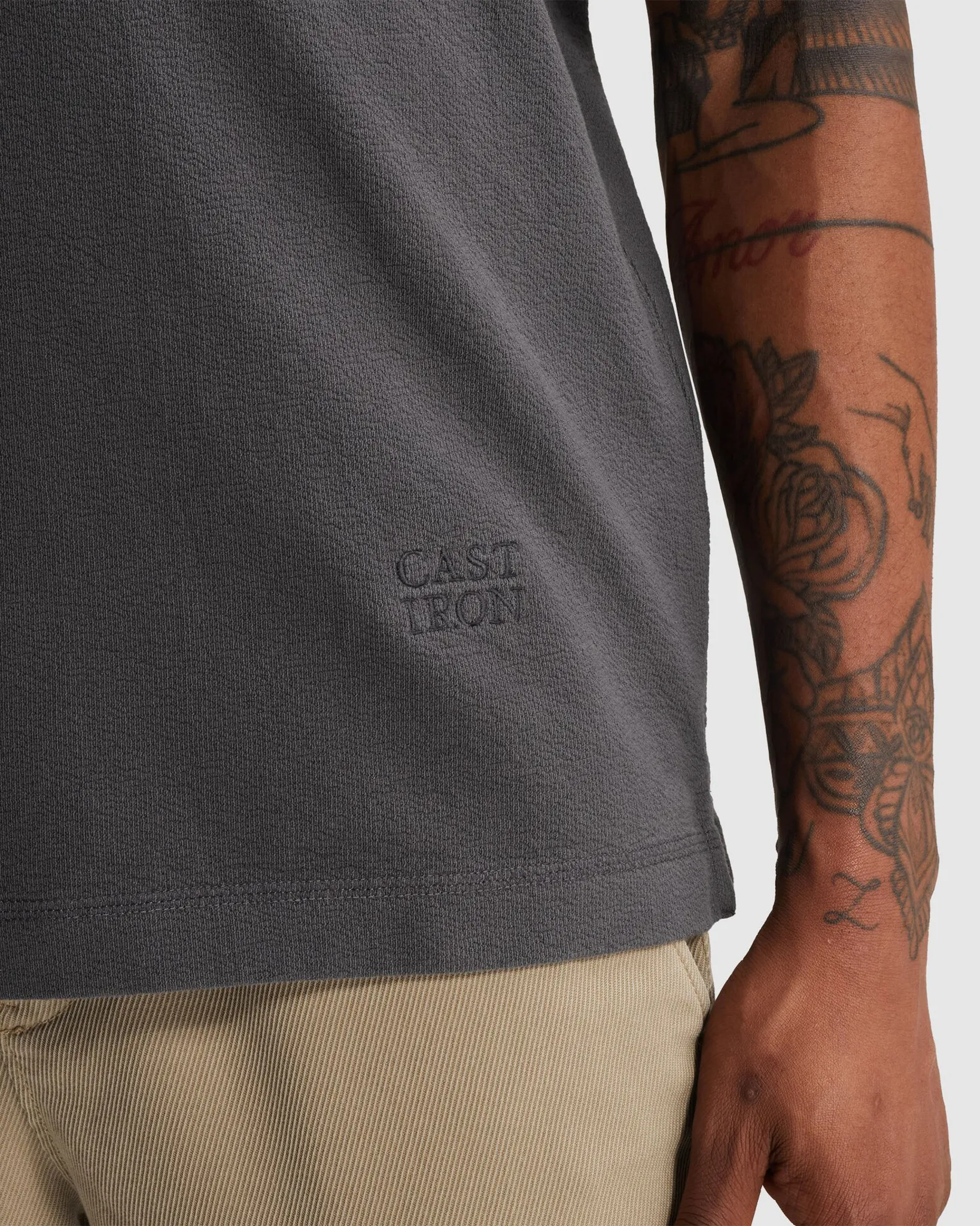 Cast Iron Polo Grijs 108631-001-L