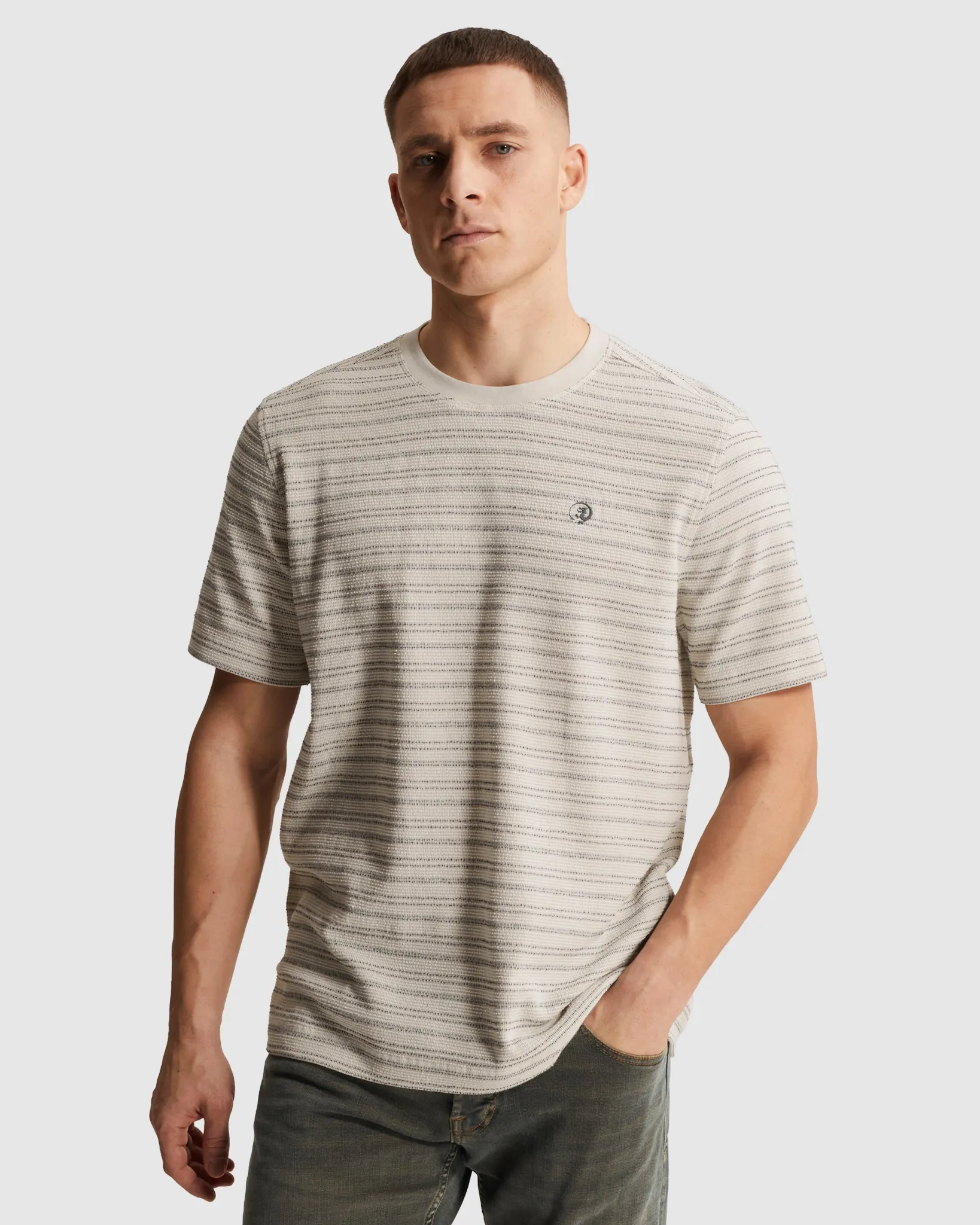 Cast Iron T-shirt Zilver 108633-001-L