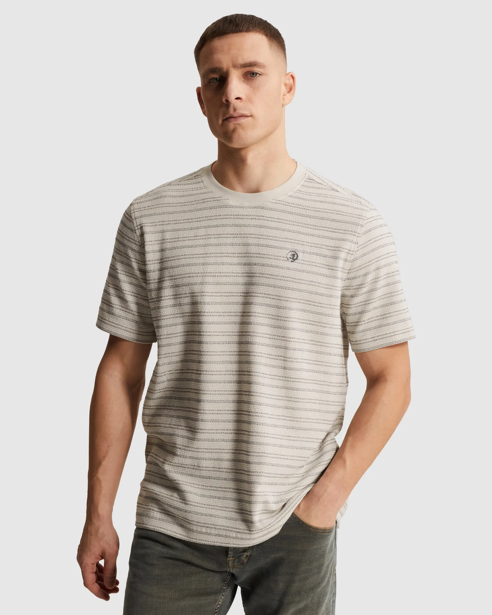 Cast Iron T-shirt Zilver 108633-001-L