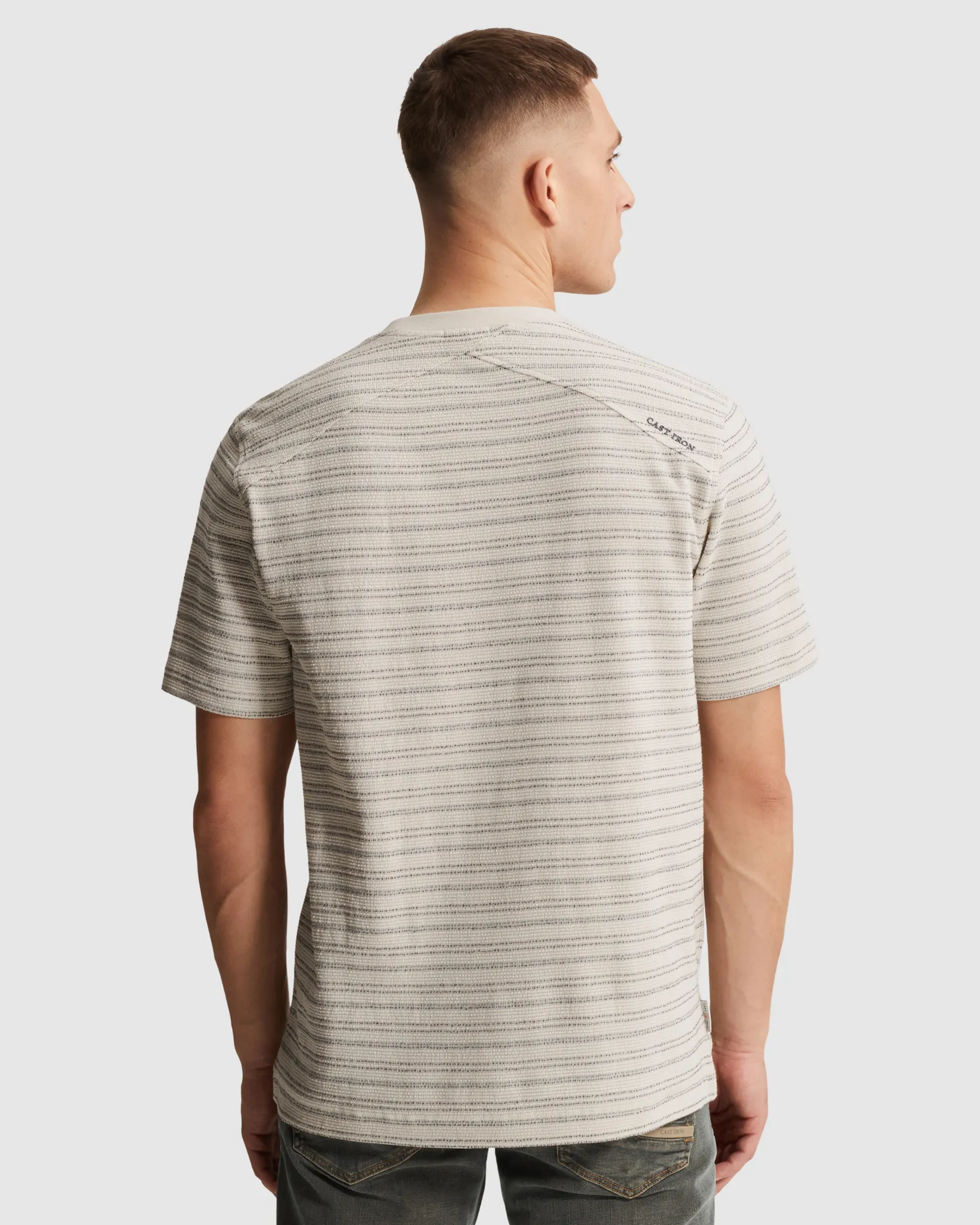 Cast Iron T-shirt Zilver 108633-001-L